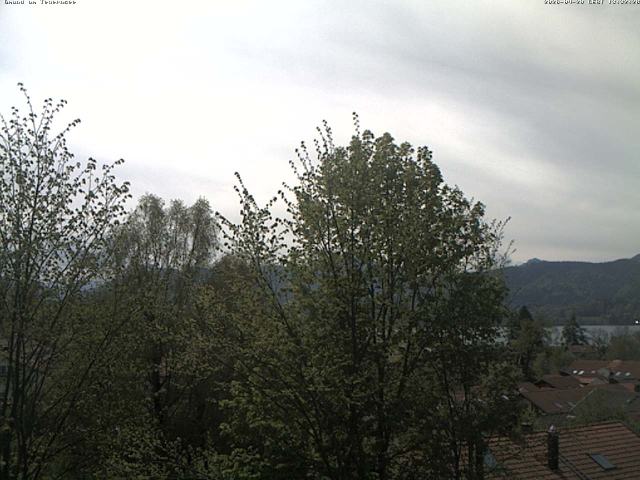 Archiv Foto Webcam Gmund am Tegernsee - Blick nach Süden