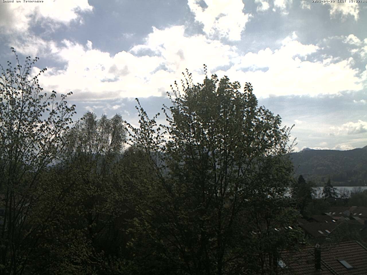 Archiv Foto Webcam Gmund am Tegernsee - Blick nach Süden