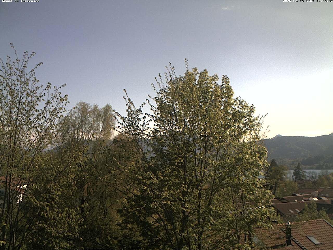 Archiv Foto Webcam Gmund am Tegernsee - Blick nach Süden