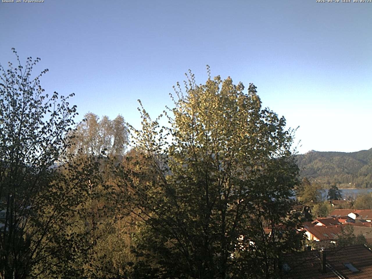 Archiv Foto Webcam Gmund am Tegernsee - Blick nach Süden