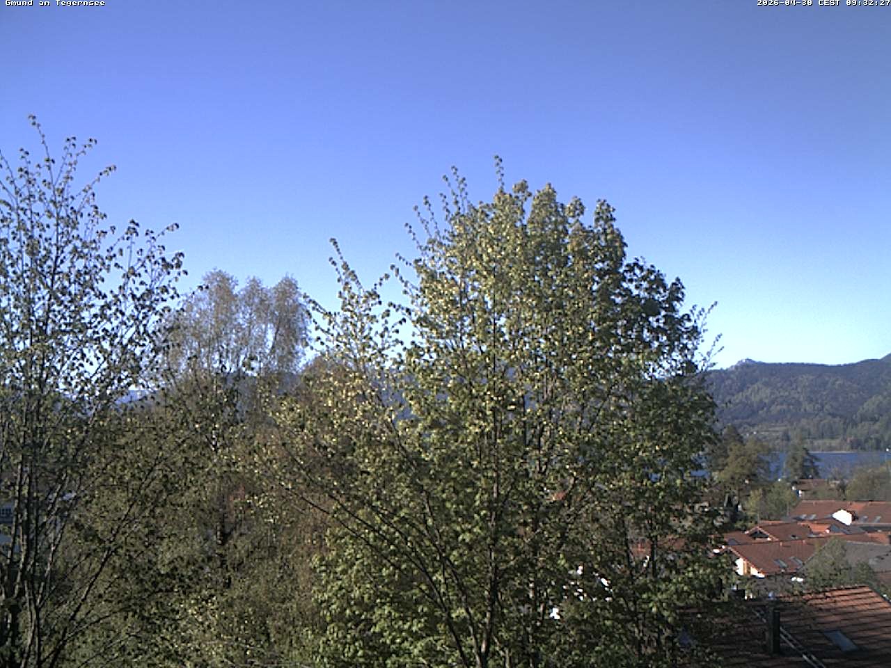 Archiv Foto Webcam Gmund am Tegernsee - Blick nach Süden