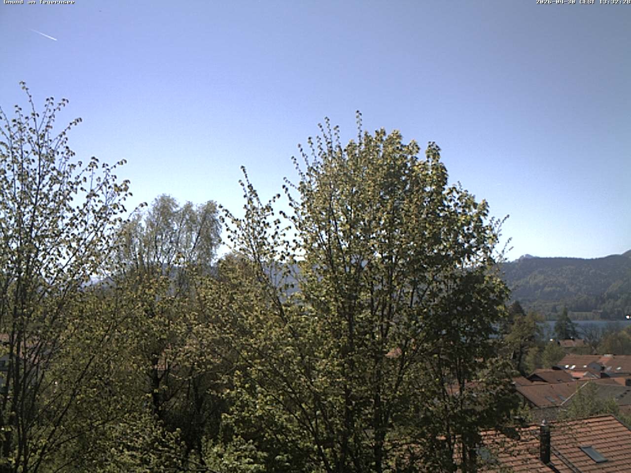 Archiv Foto Webcam Gmund am Tegernsee - Blick nach Süden