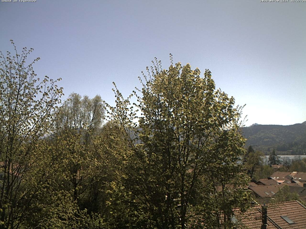 Archiv Foto Webcam Gmund am Tegernsee - Blick nach Süden
