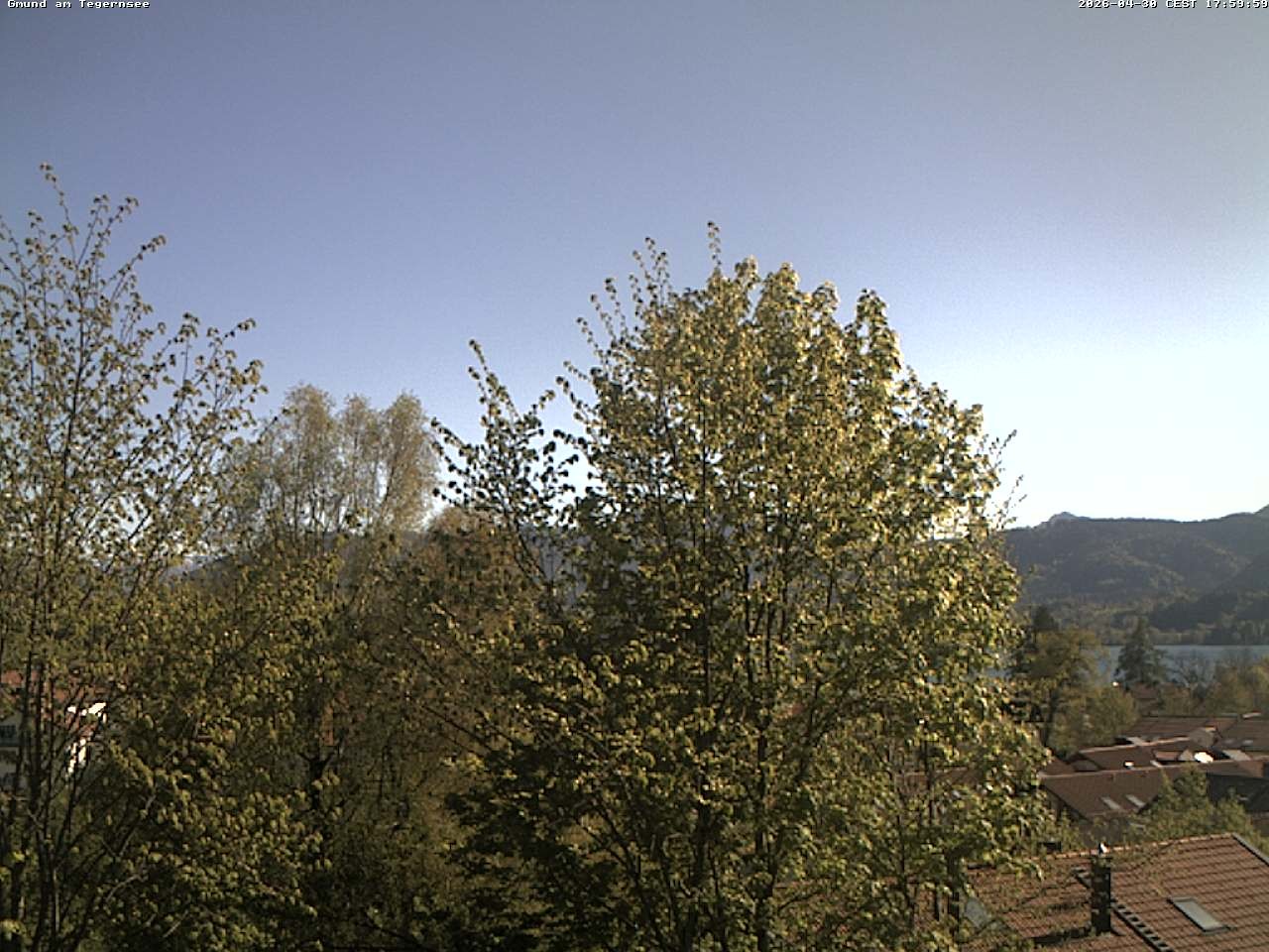 Archiv Foto Webcam Gmund am Tegernsee - Blick nach Süden