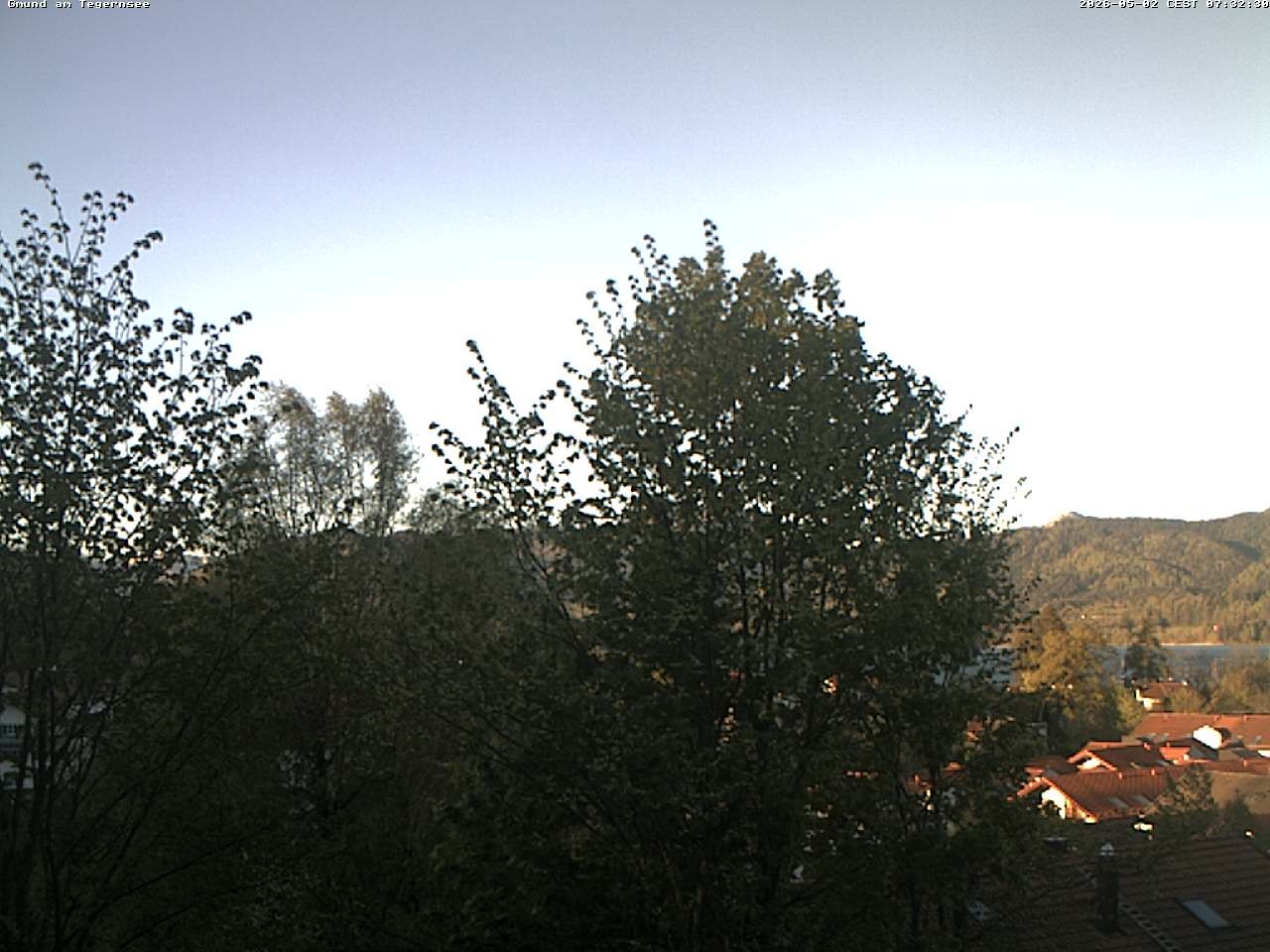 Archiv Foto Webcam Gmund am Tegernsee - Blick nach Süden