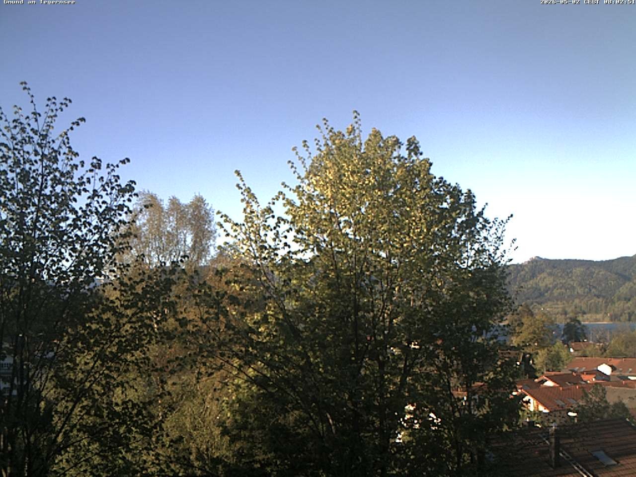 Archiv Foto Webcam Gmund am Tegernsee - Blick nach Süden