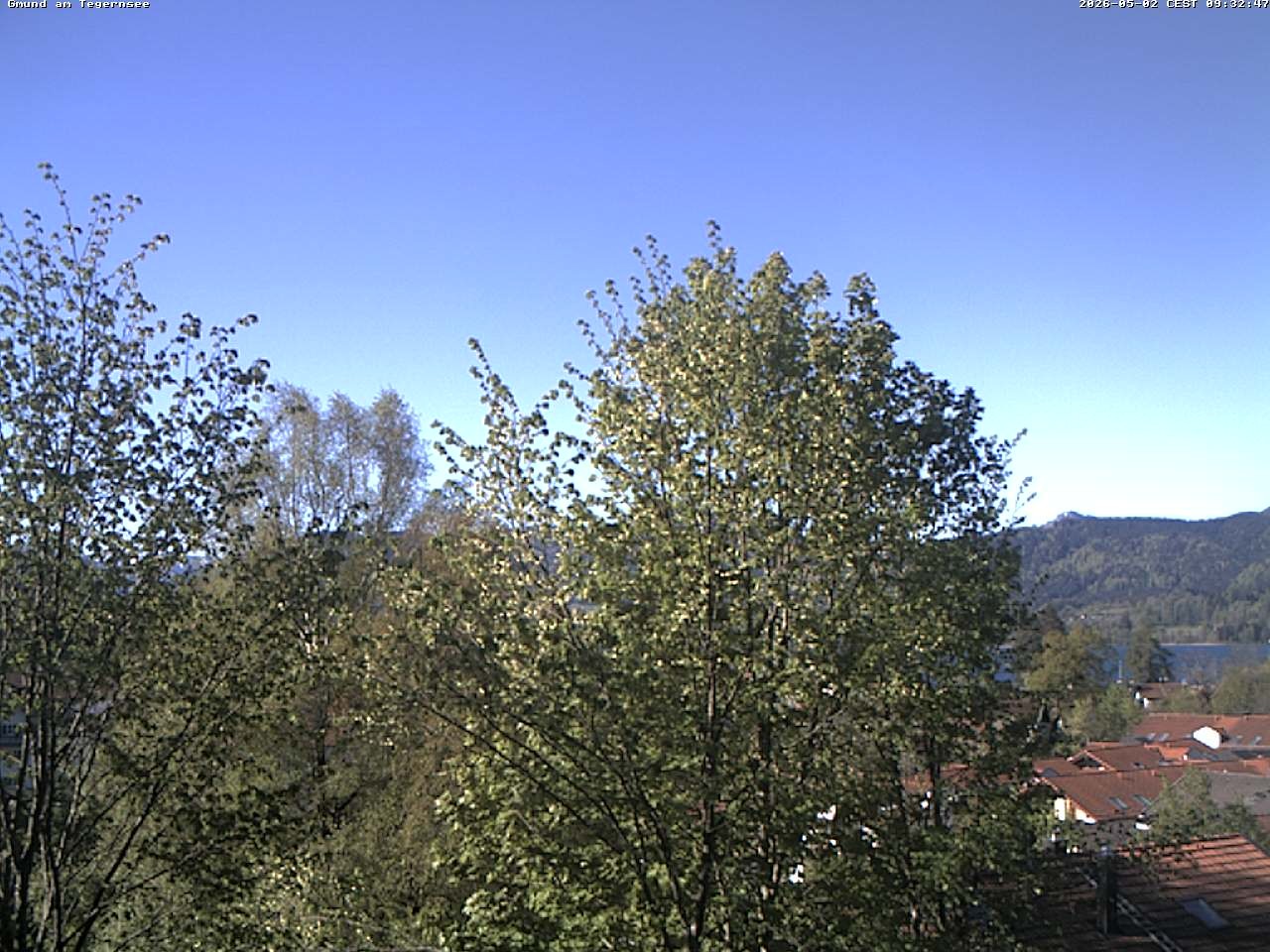 Archiv Foto Webcam Gmund am Tegernsee - Blick nach Süden