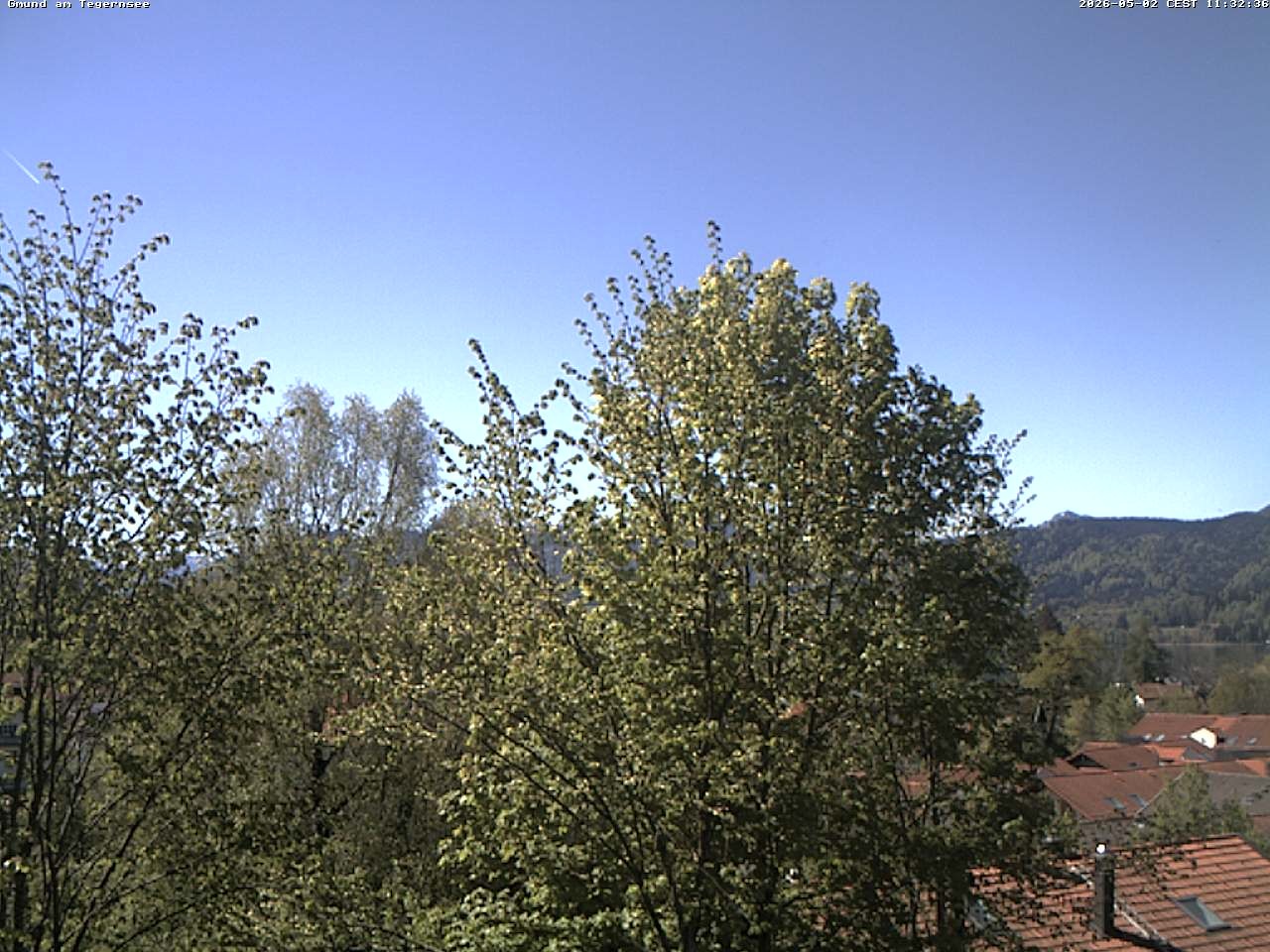 Archiv Foto Webcam Gmund am Tegernsee - Blick nach Süden