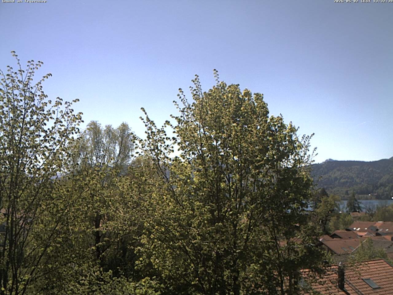 Archiv Foto Webcam Gmund am Tegernsee - Blick nach Süden