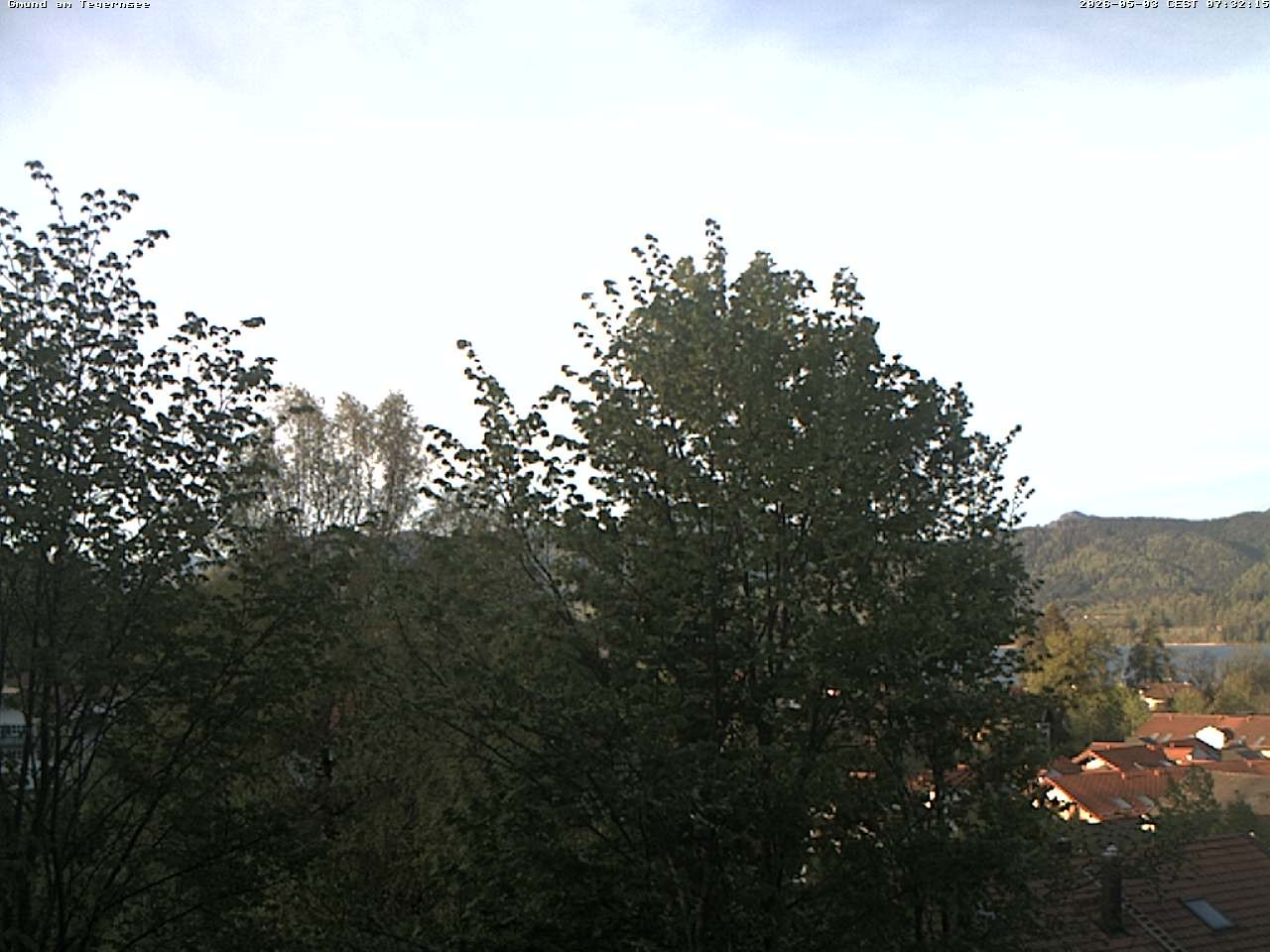 Archiv Foto Webcam Gmund am Tegernsee - Blick nach Süden