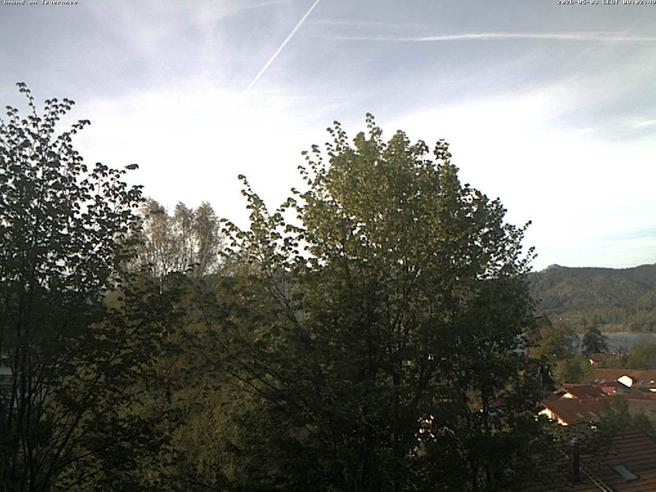 Archiv Foto Webcam Gmund am Tegernsee - Blick nach Süden