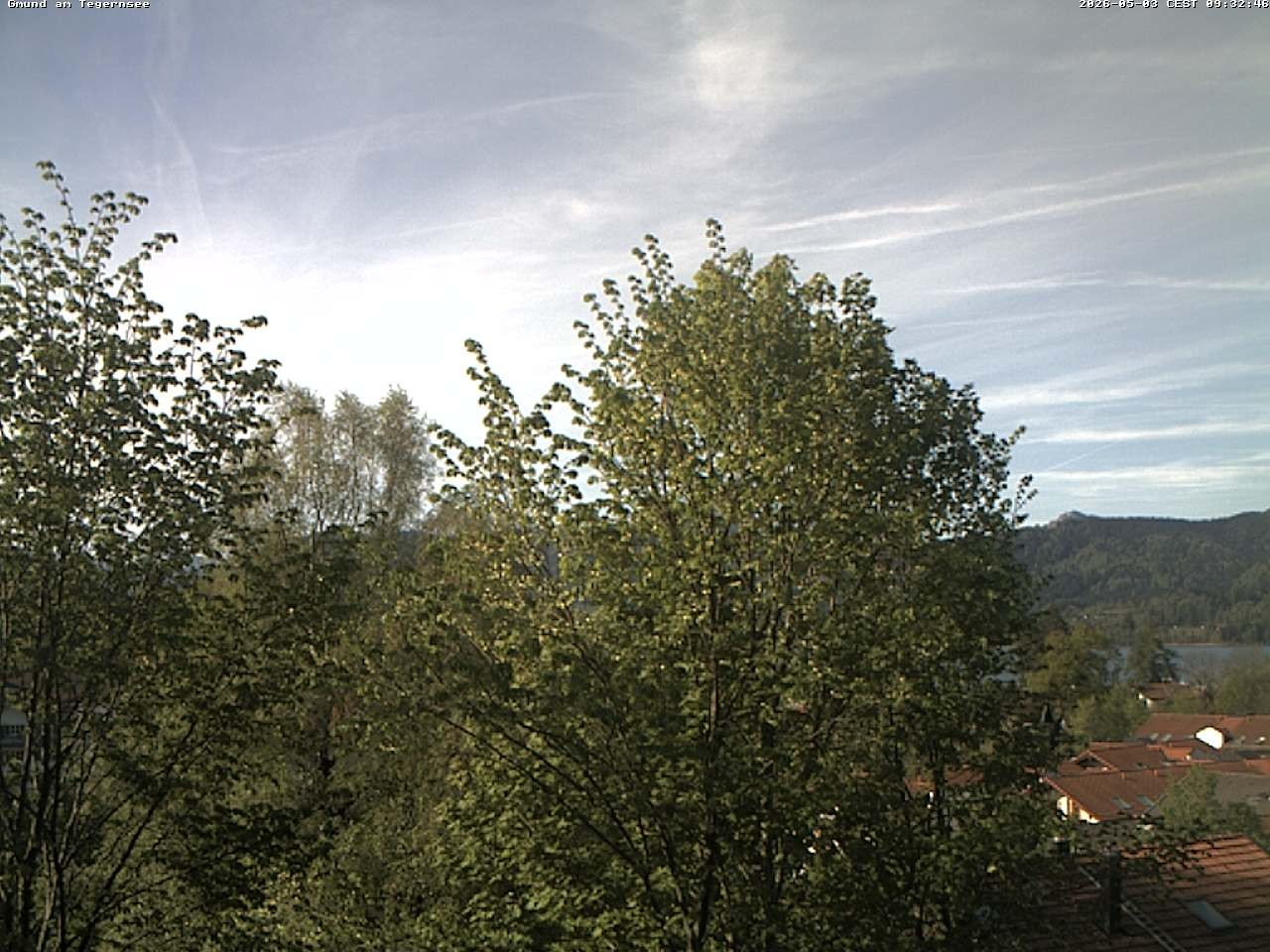 Archiv Foto Webcam Gmund am Tegernsee - Blick nach Süden