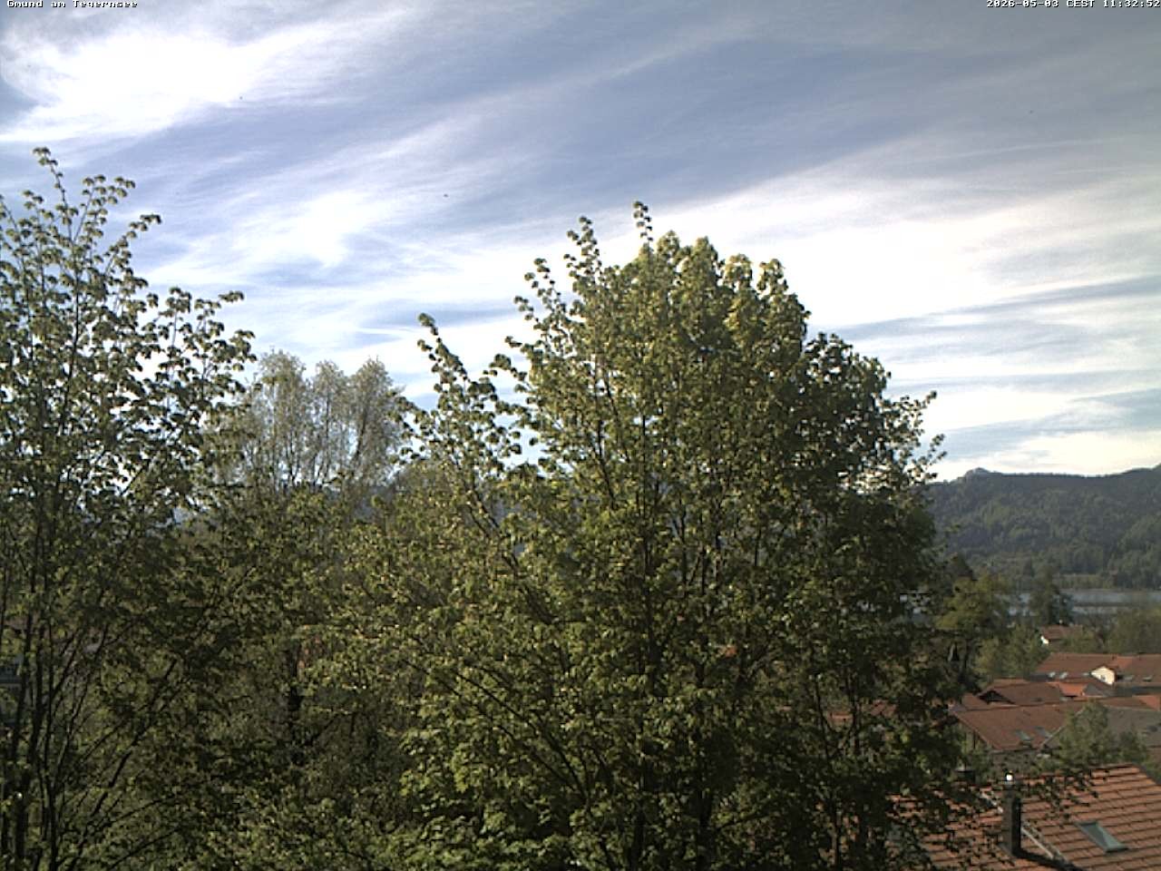 Archiv Foto Webcam Gmund am Tegernsee - Blick nach Süden