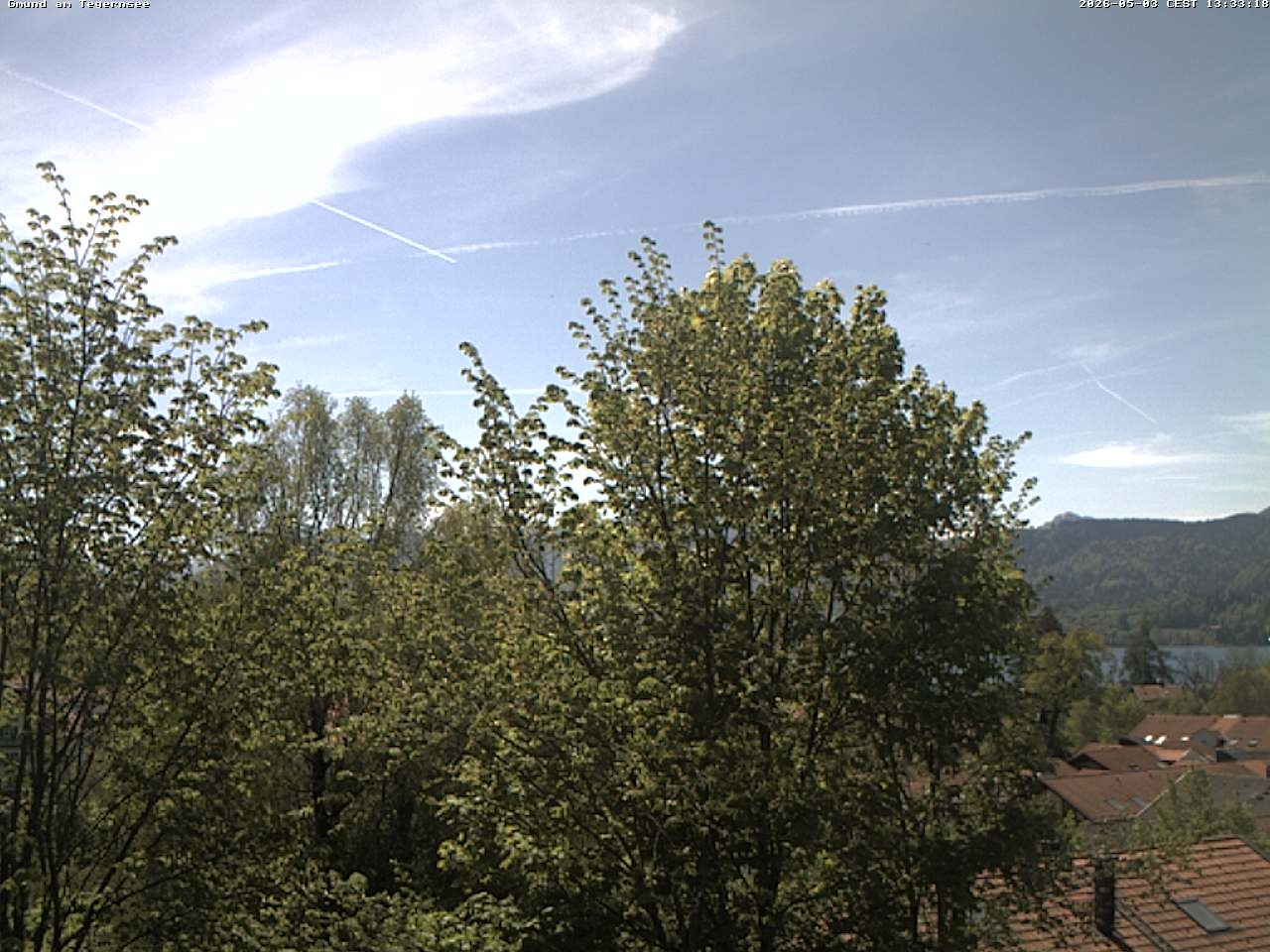 Archiv Foto Webcam Gmund am Tegernsee - Blick nach Süden