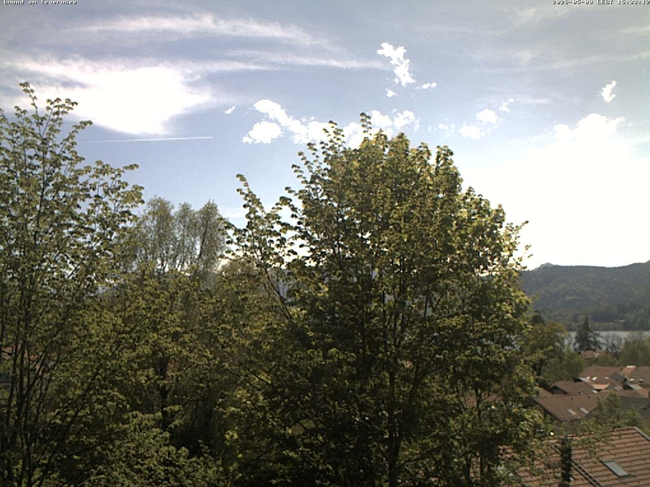 Archiv Foto Webcam Gmund am Tegernsee - Blick nach Süden