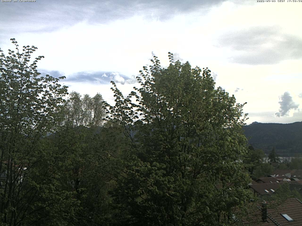 Archiv Foto Webcam Gmund am Tegernsee - Blick nach Süden