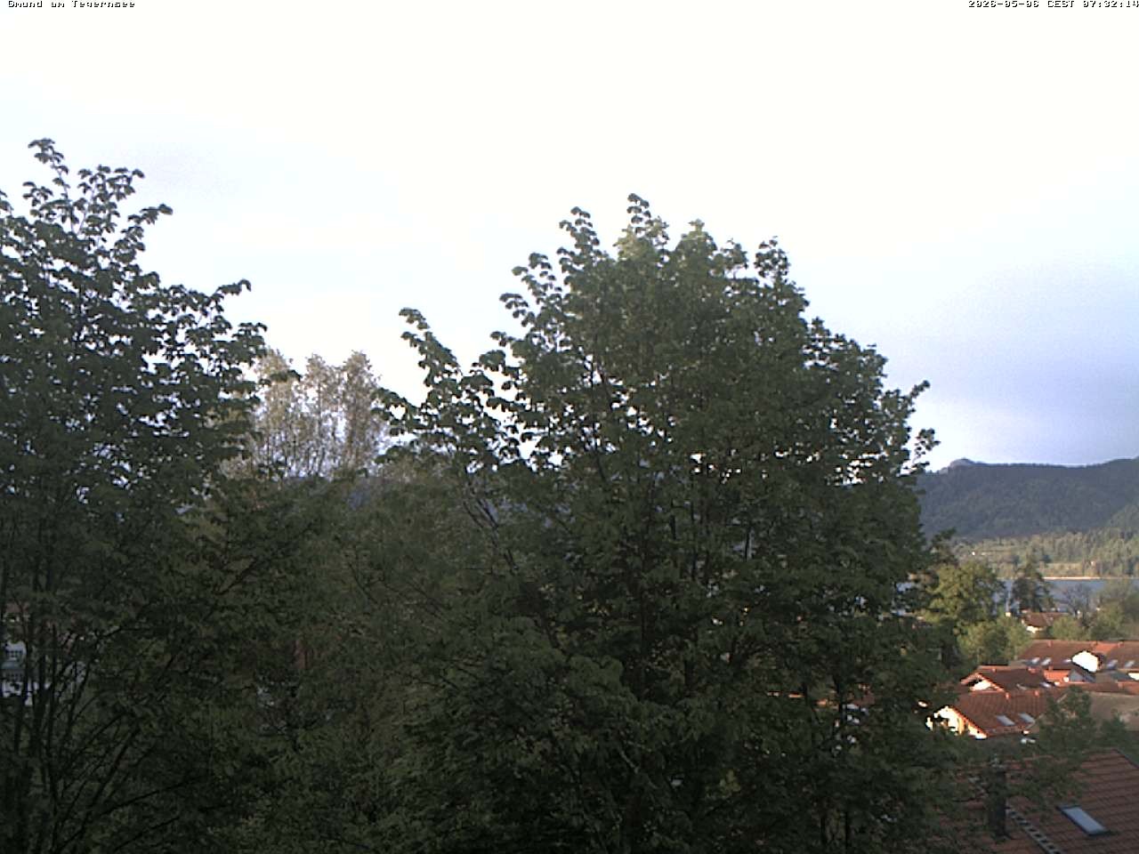 Archiv Foto Webcam Gmund am Tegernsee - Blick nach Süden