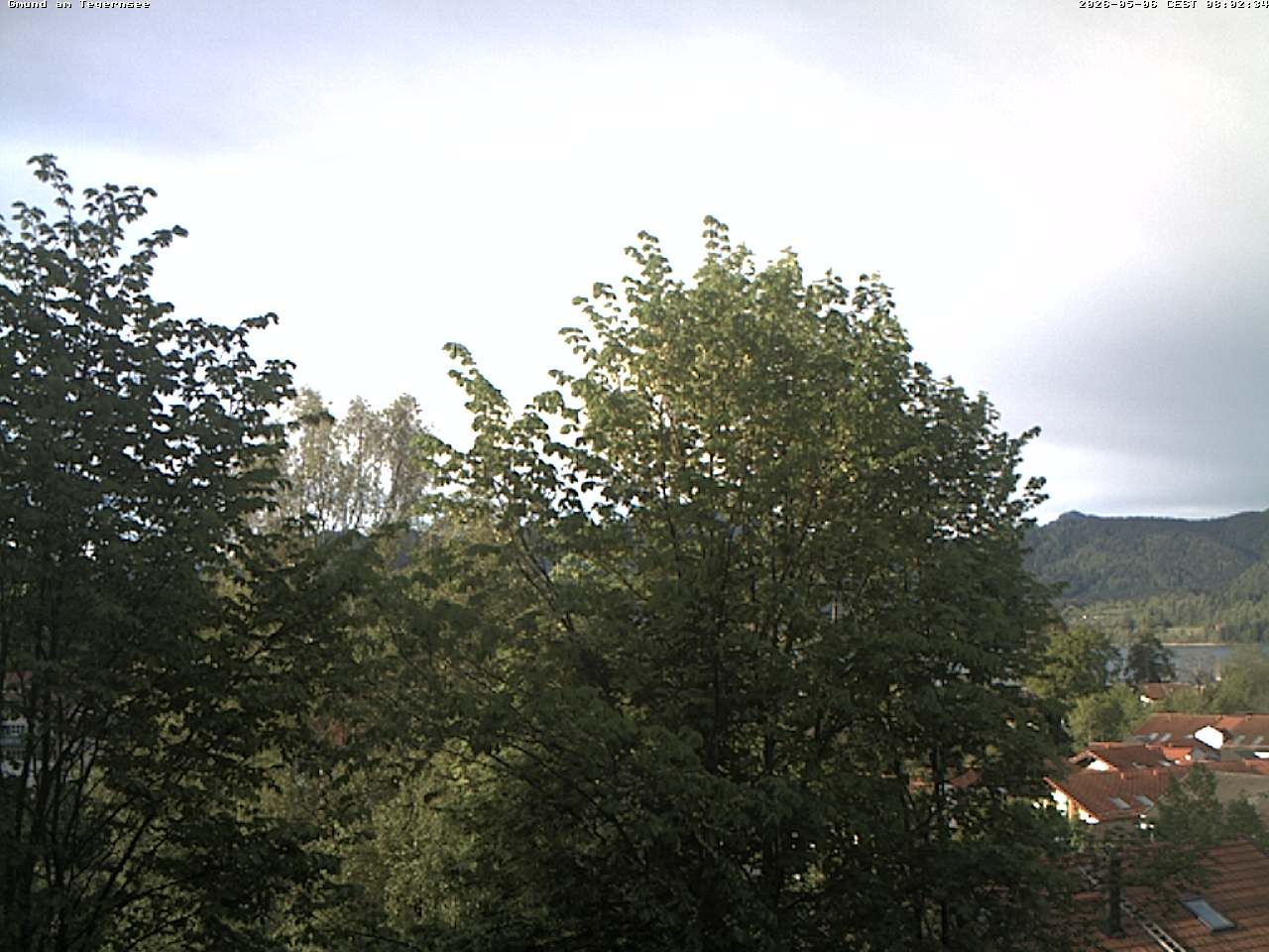 Archiv Foto Webcam Gmund am Tegernsee - Blick nach Süden