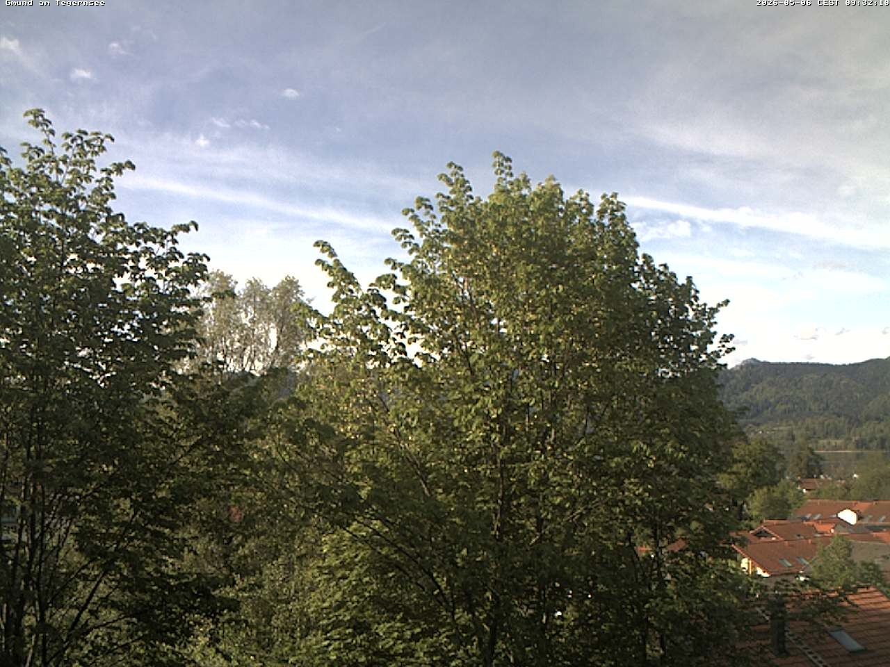 Archiv Foto Webcam Gmund am Tegernsee - Blick nach Süden