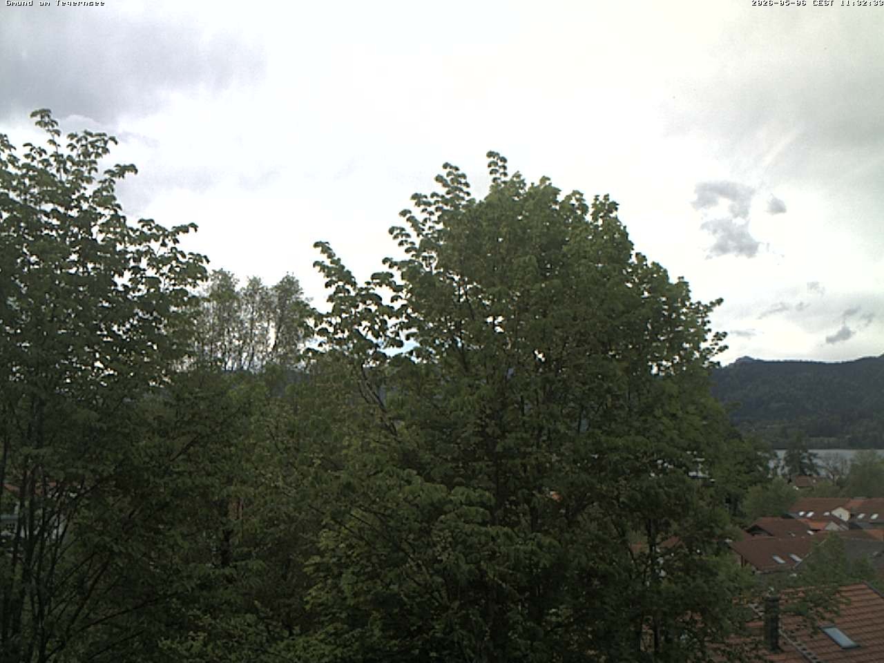 Archiv Foto Webcam Gmund am Tegernsee - Blick nach Süden