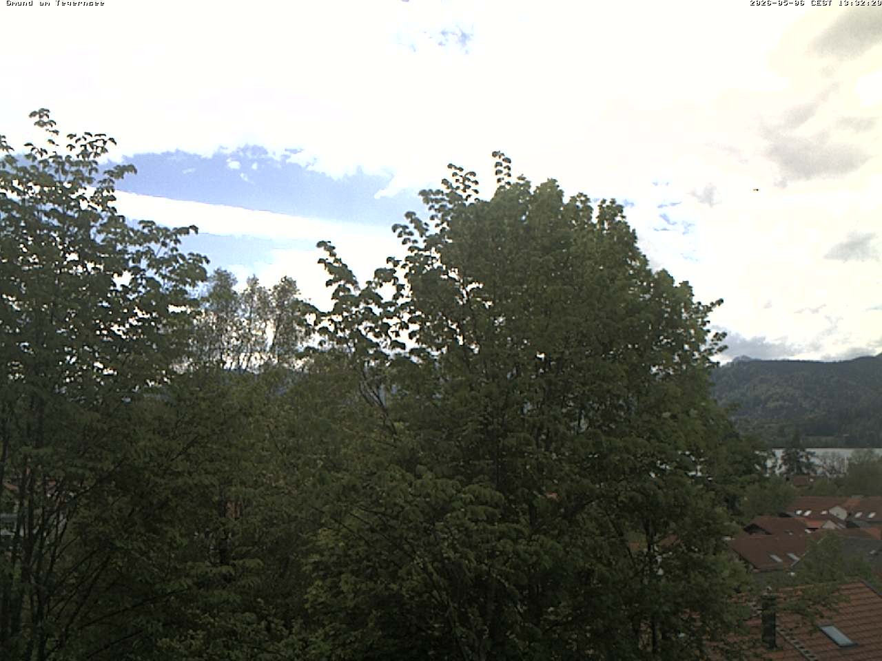 Archiv Foto Webcam Gmund am Tegernsee - Blick nach Süden