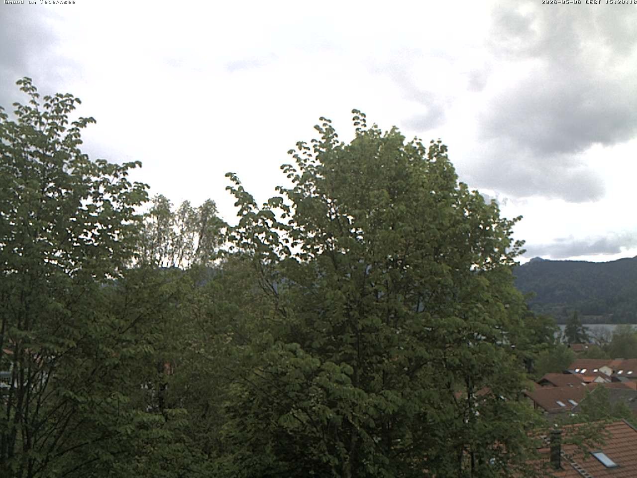 Archiv Foto Webcam Gmund am Tegernsee - Blick nach Süden