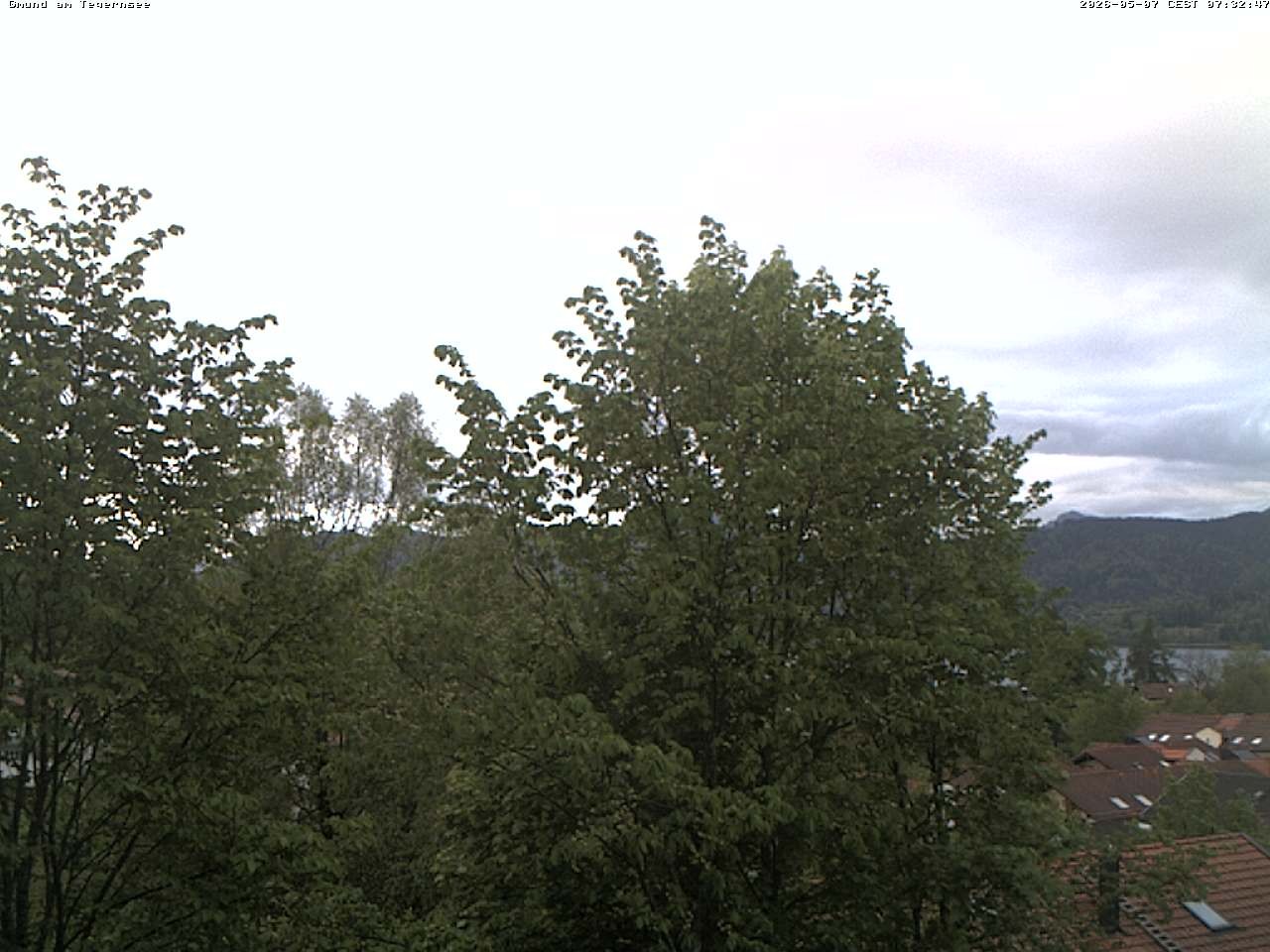 Archiv Foto Webcam Gmund am Tegernsee - Blick nach Süden