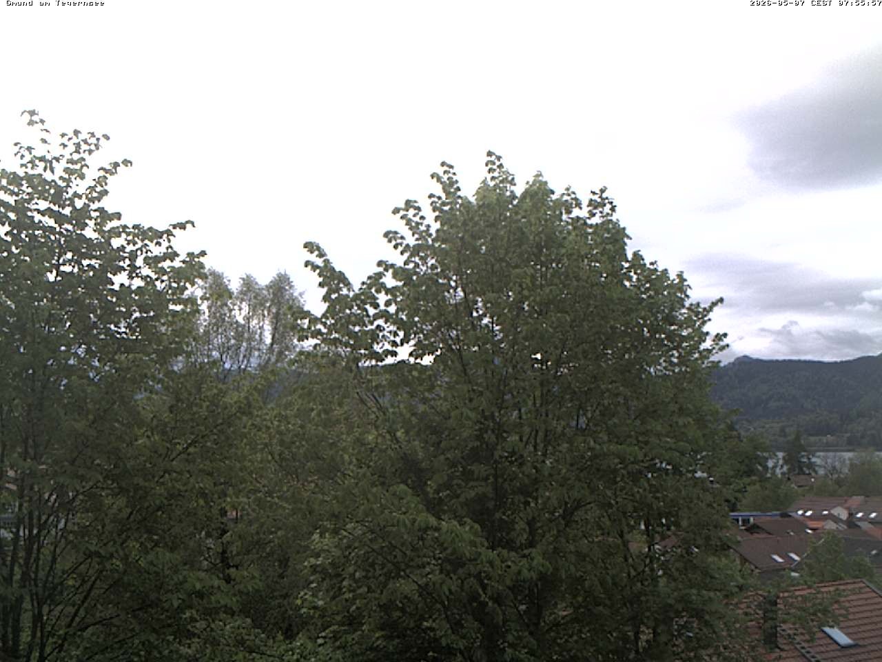 Archiv Foto Webcam Gmund am Tegernsee - Blick nach Süden