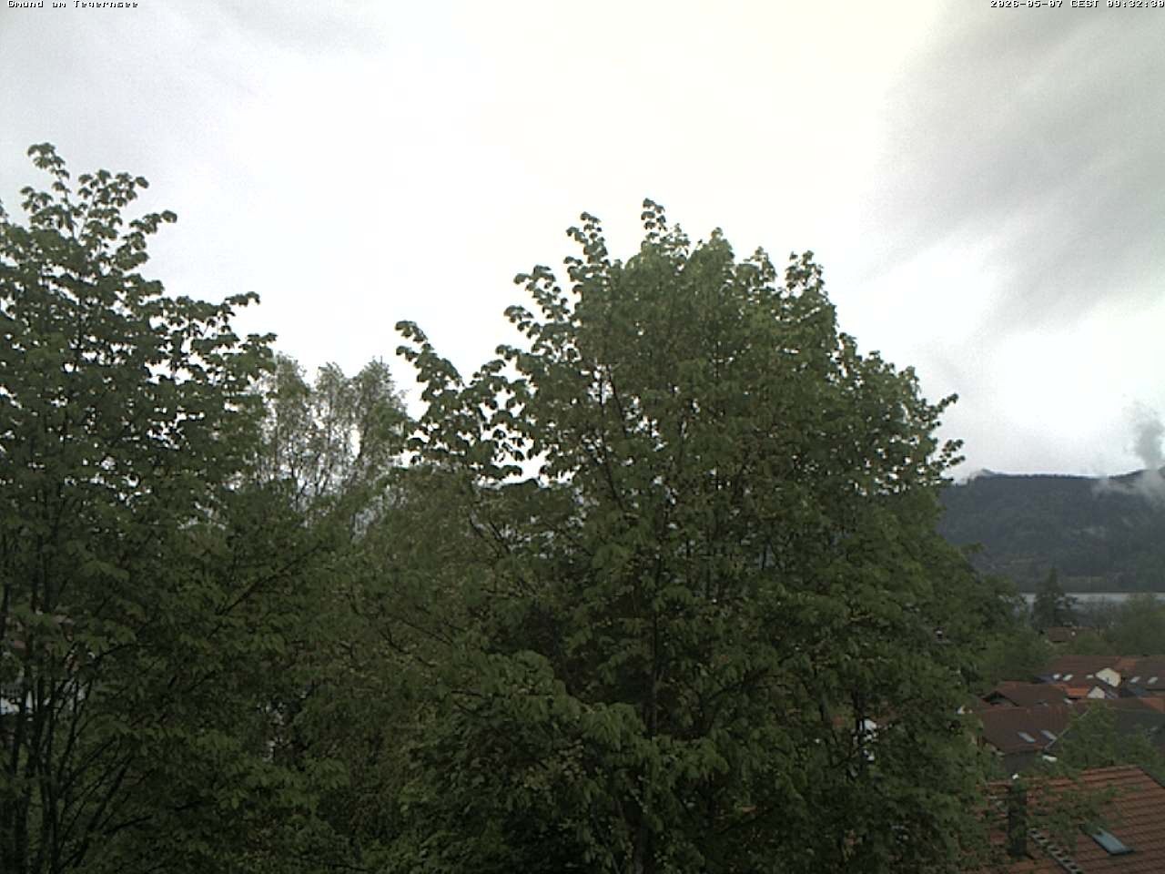 Archiv Foto Webcam Gmund am Tegernsee - Blick nach Süden