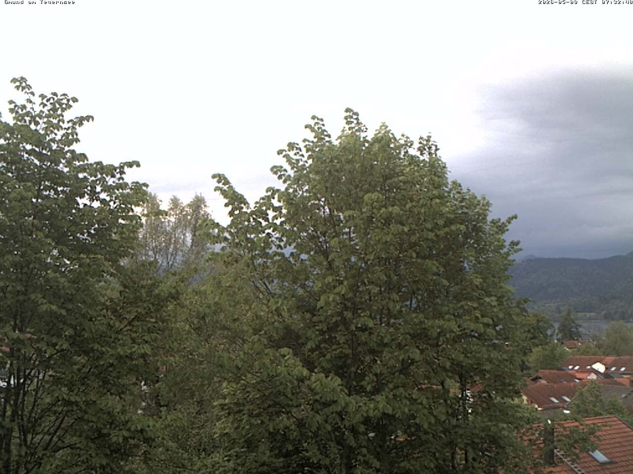 Archived image Webcam Gmund - Tegernsee - View to the South