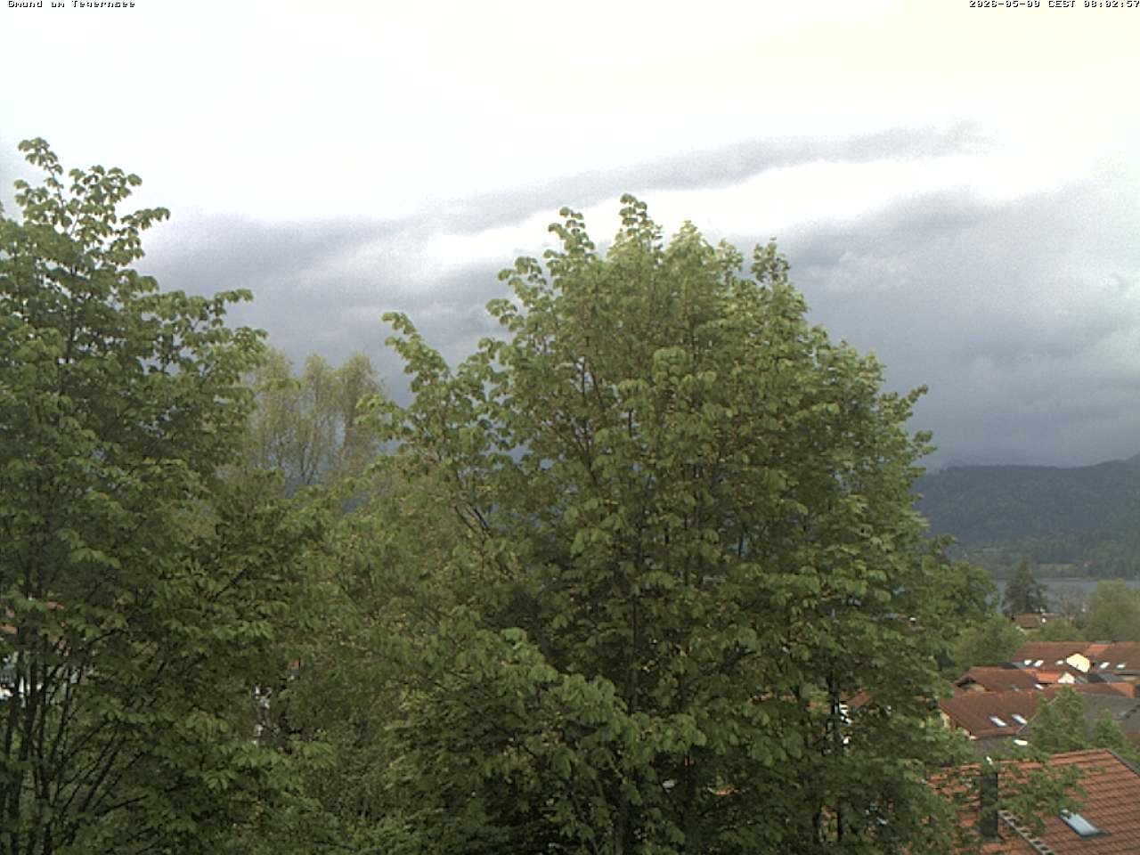 Archived image Webcam Gmund - Tegernsee - View to the South