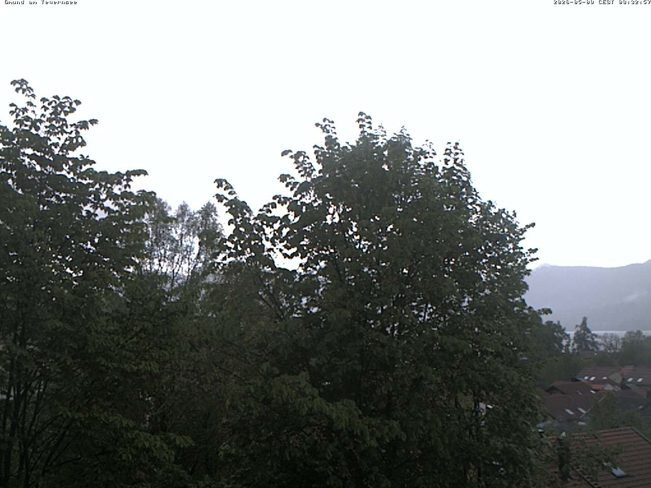 Archived image Webcam Gmund - Tegernsee - View to the South
