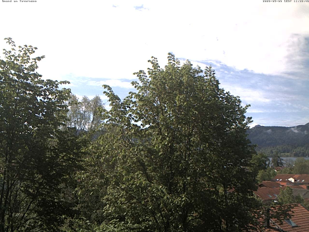 Archived image Webcam Gmund - Tegernsee - View to the South