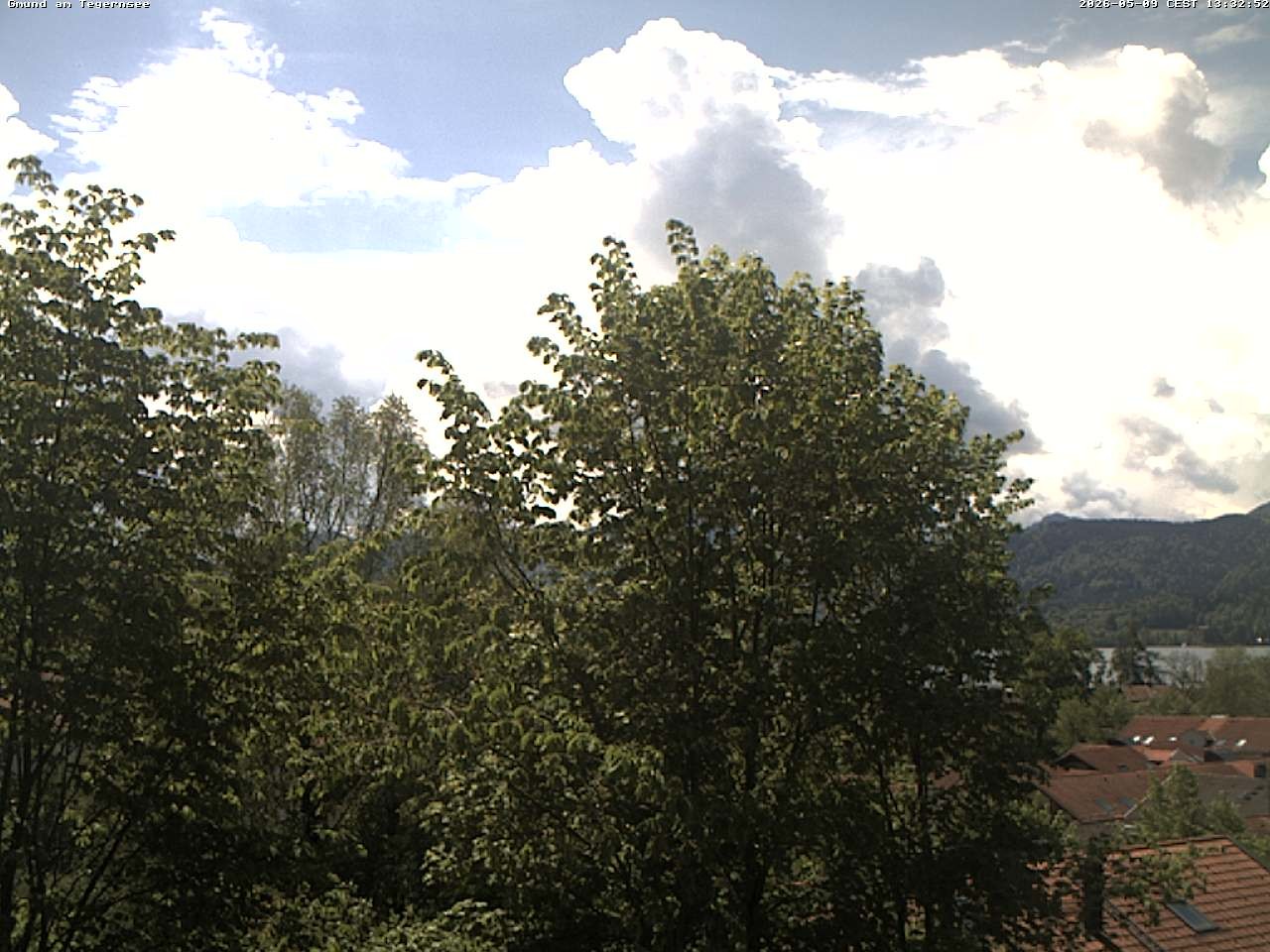 Archived image Webcam Gmund - Tegernsee - View to the South