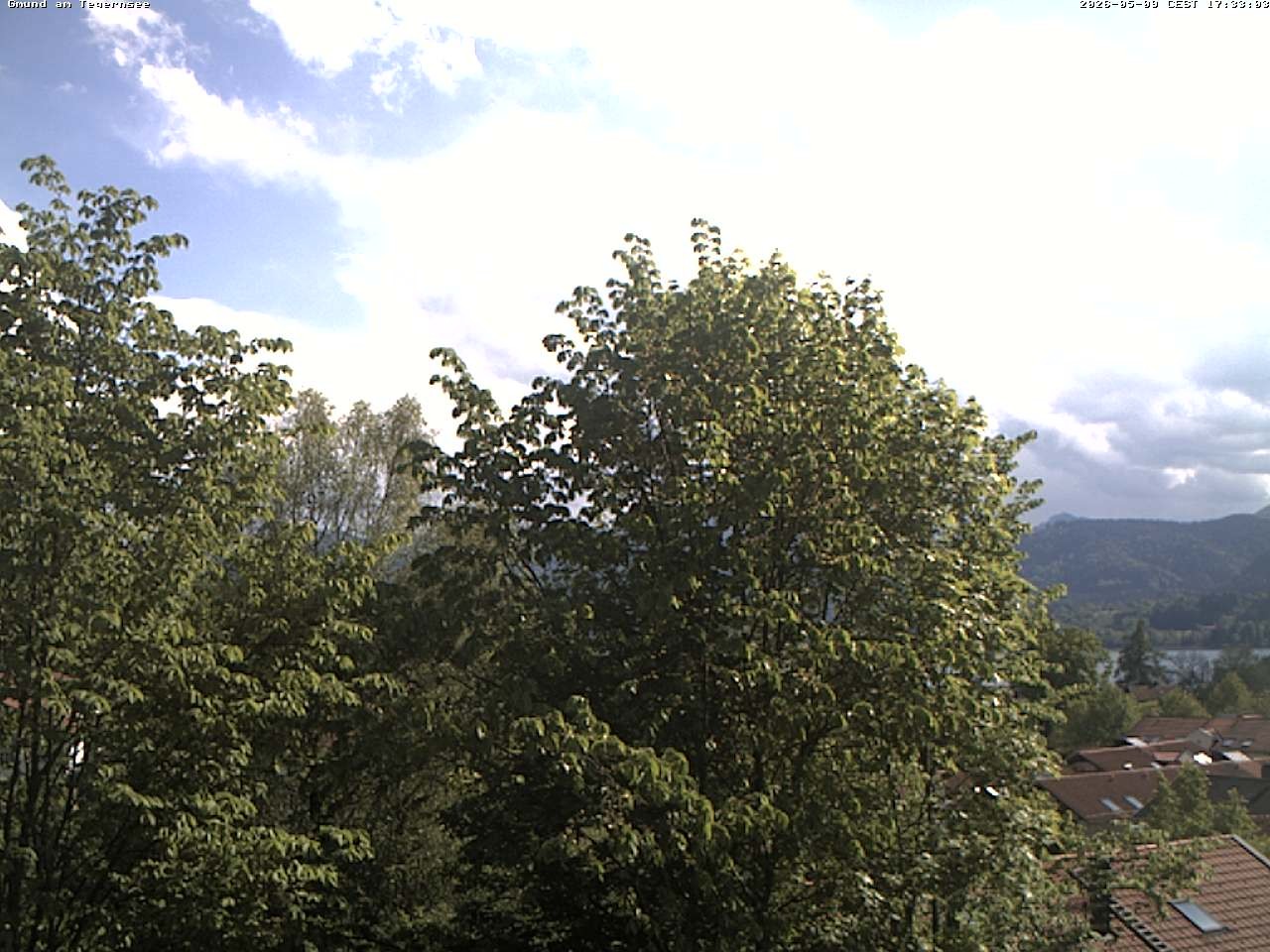 Archived image Webcam Gmund - Tegernsee - View to the South