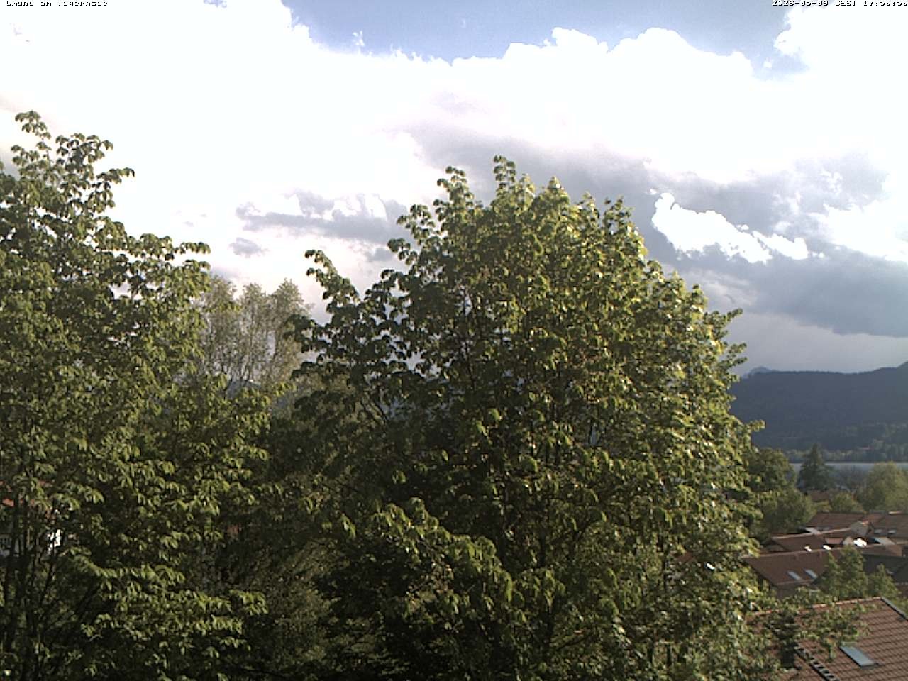 Archived image Webcam Gmund - Tegernsee - View to the South