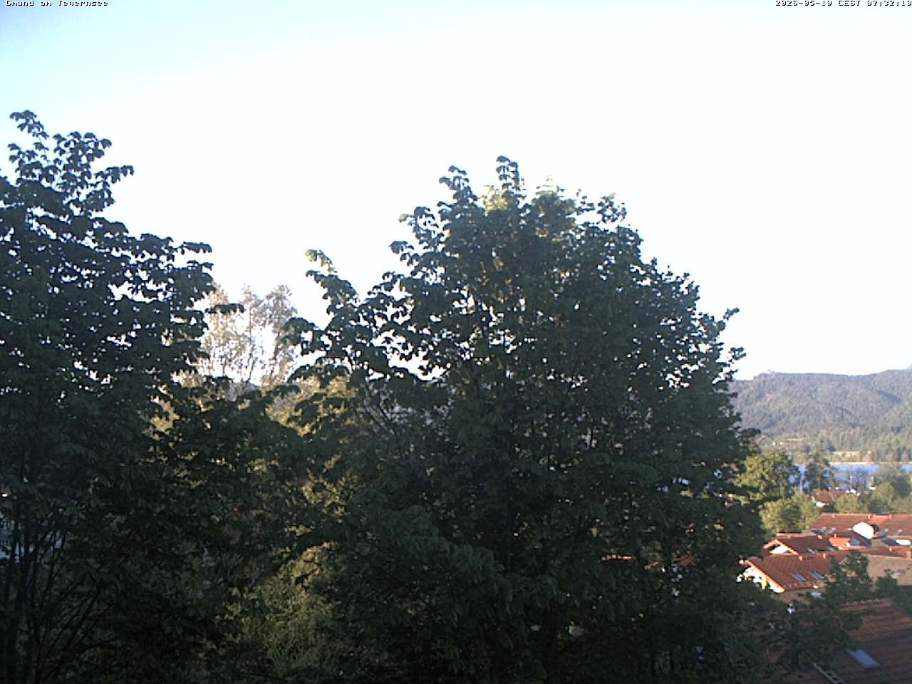Archiv Foto Webcam Gmund am Tegernsee - Blick nach Süden