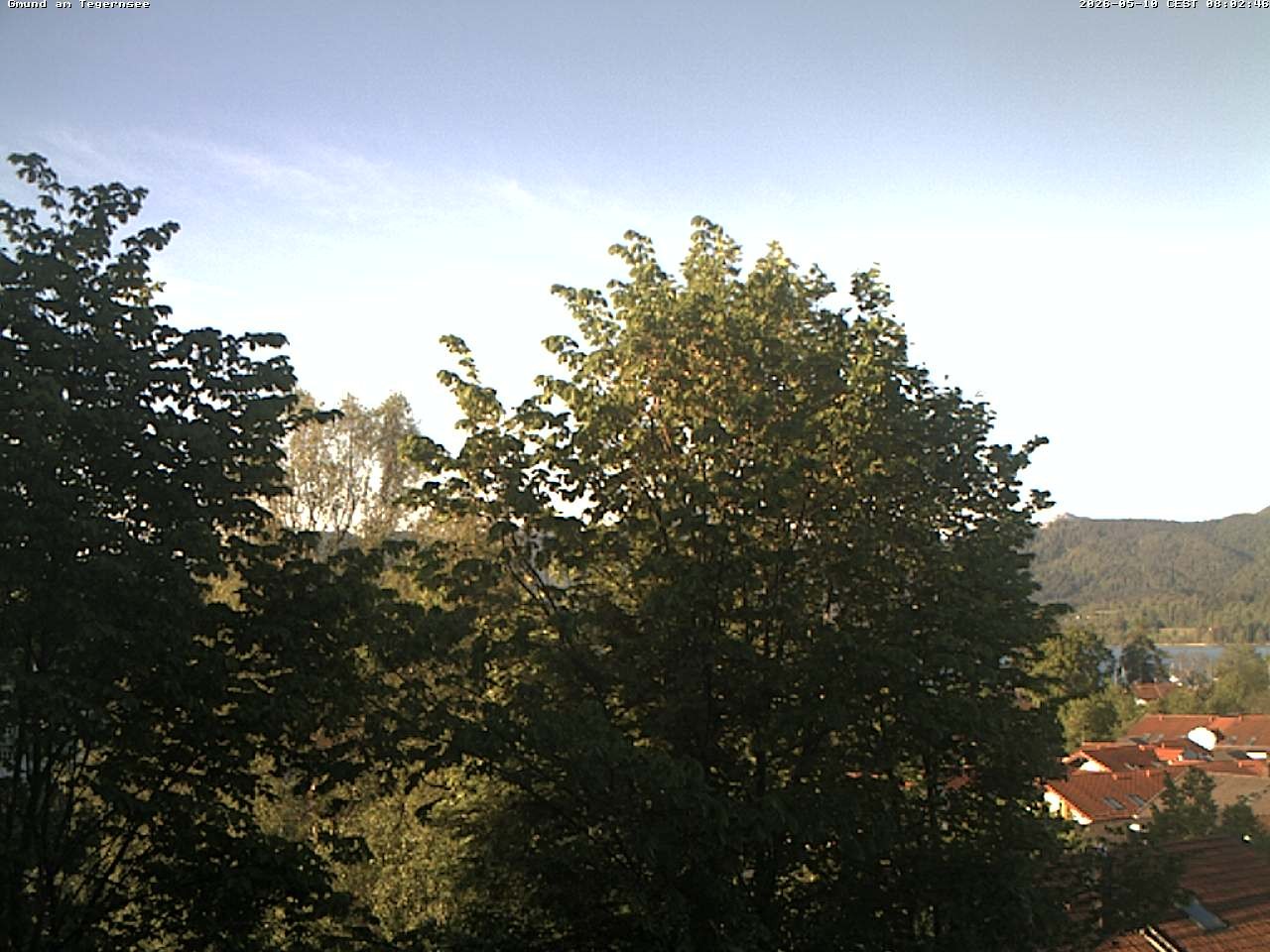 Archiv Foto Webcam Gmund am Tegernsee - Blick nach Süden