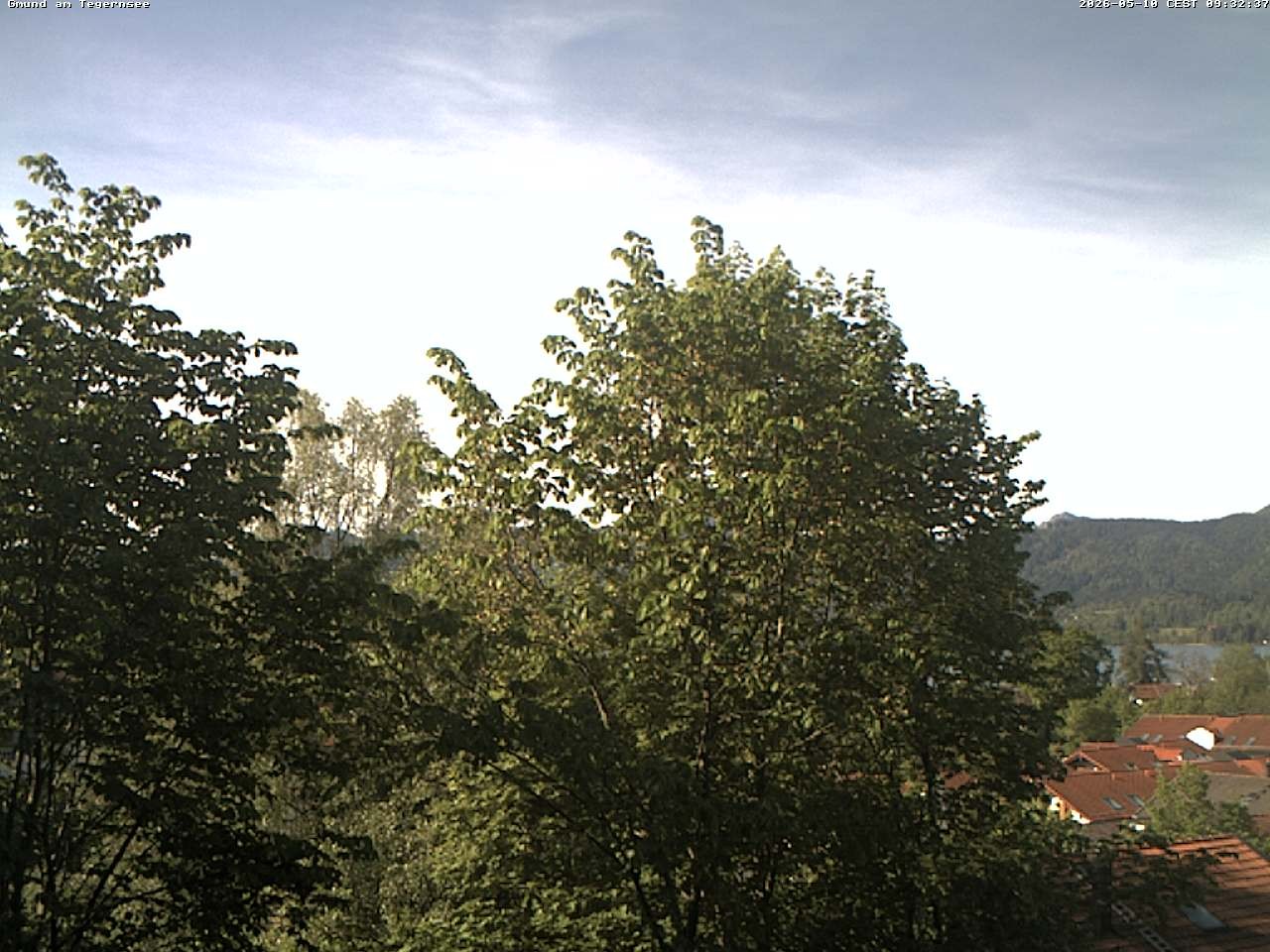 Archiv Foto Webcam Gmund am Tegernsee - Blick nach Süden