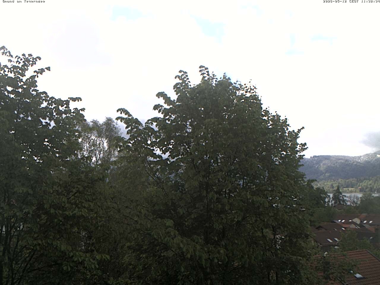 Archiv Foto Webcam Gmund am Tegernsee - Blick nach Süden