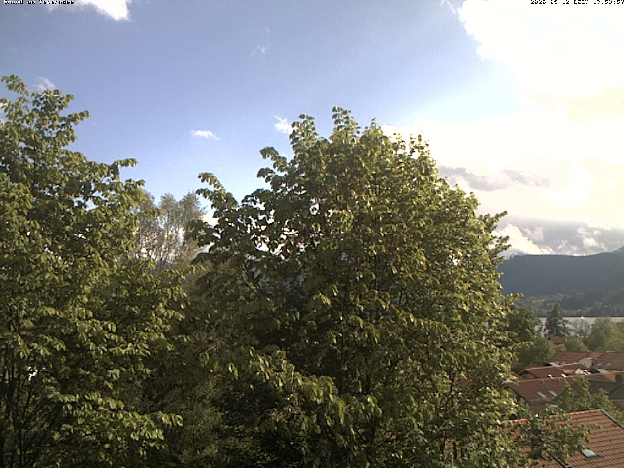 Archiv Foto Webcam Gmund am Tegernsee - Blick nach Süden