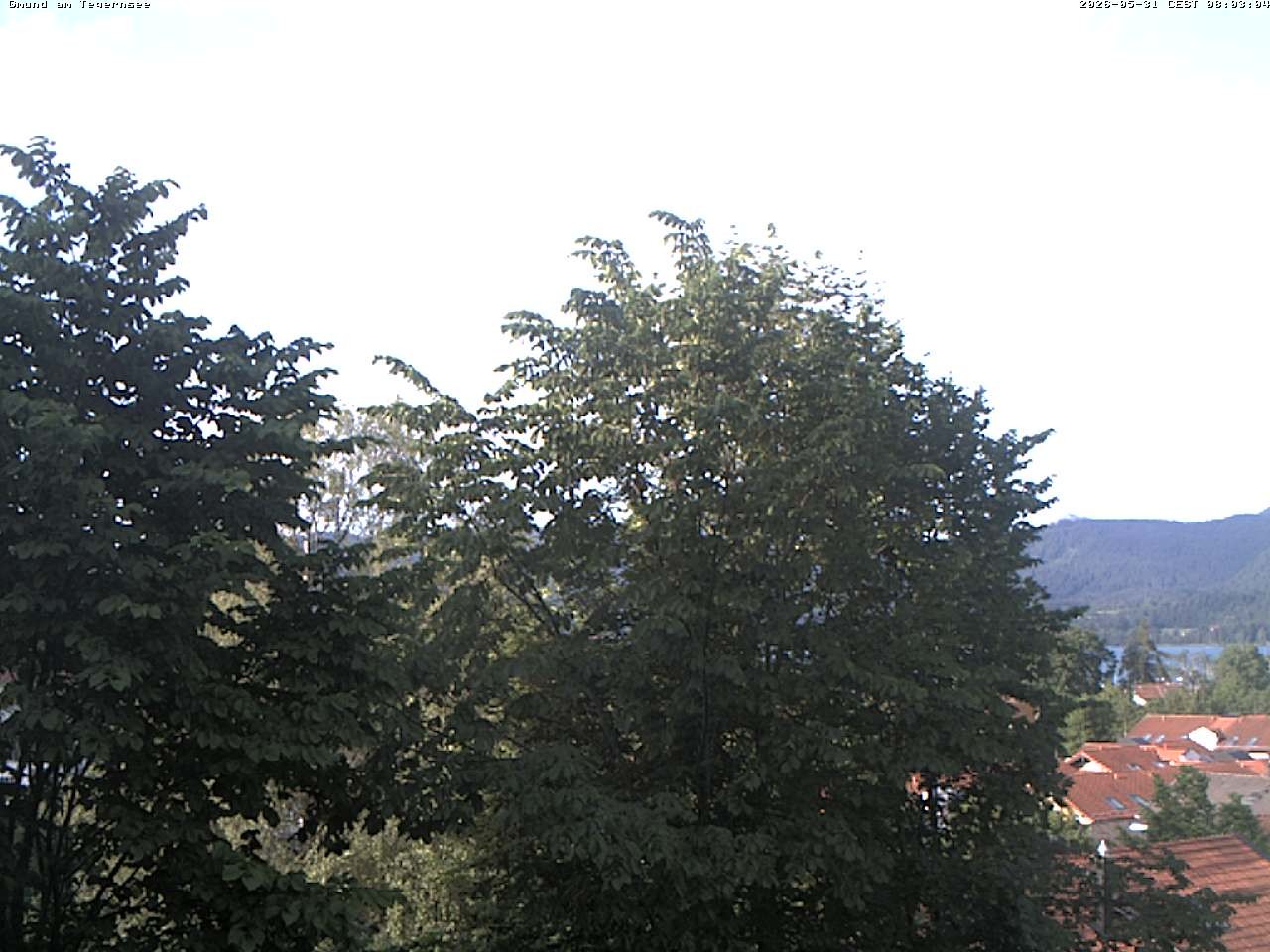 Archiv Foto Webcam Gmund am Tegernsee - Blick nach Süden