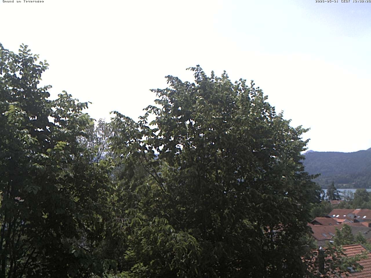 Archived image Webcam Gmund - Tegernsee - View to the South
