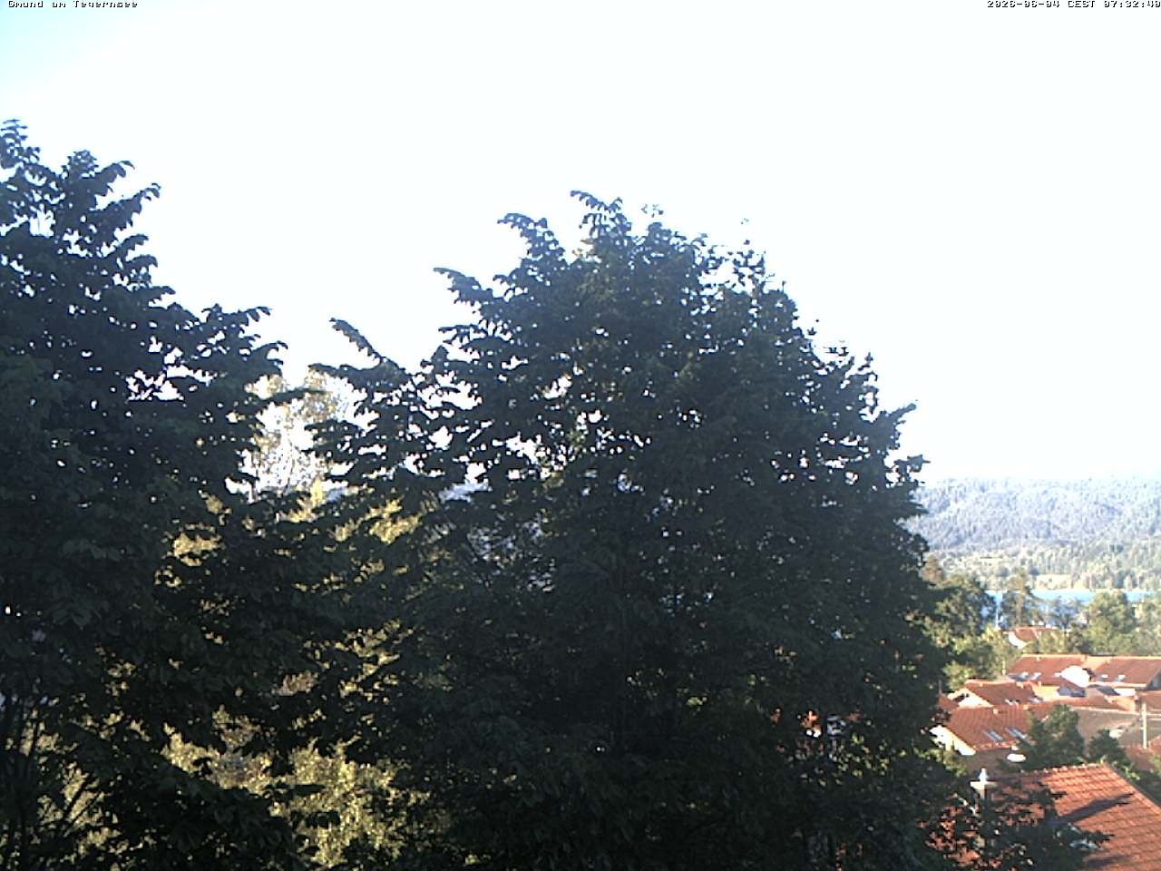Archiv Foto Webcam Gmund am Tegernsee - Blick nach Süden