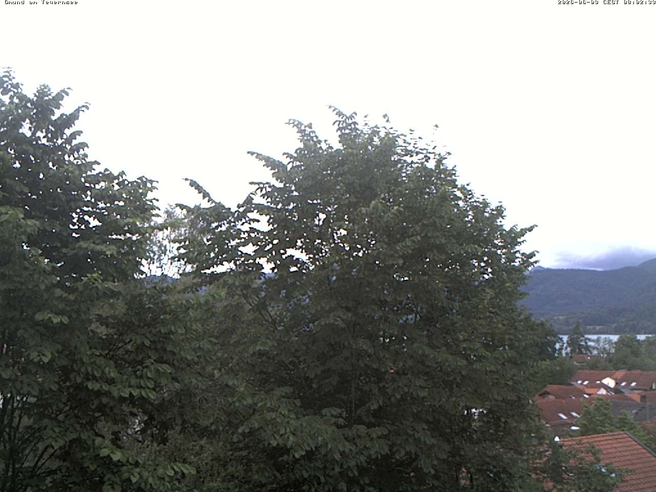 Archiv Foto Webcam Gmund am Tegernsee - Blick nach Süden