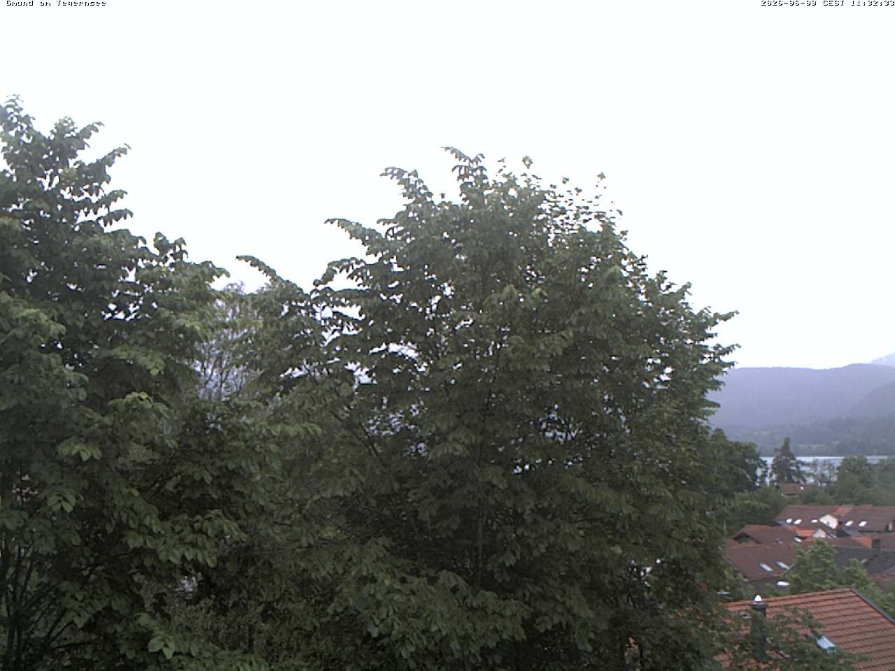 Archiv Foto Webcam Gmund am Tegernsee - Blick nach Süden