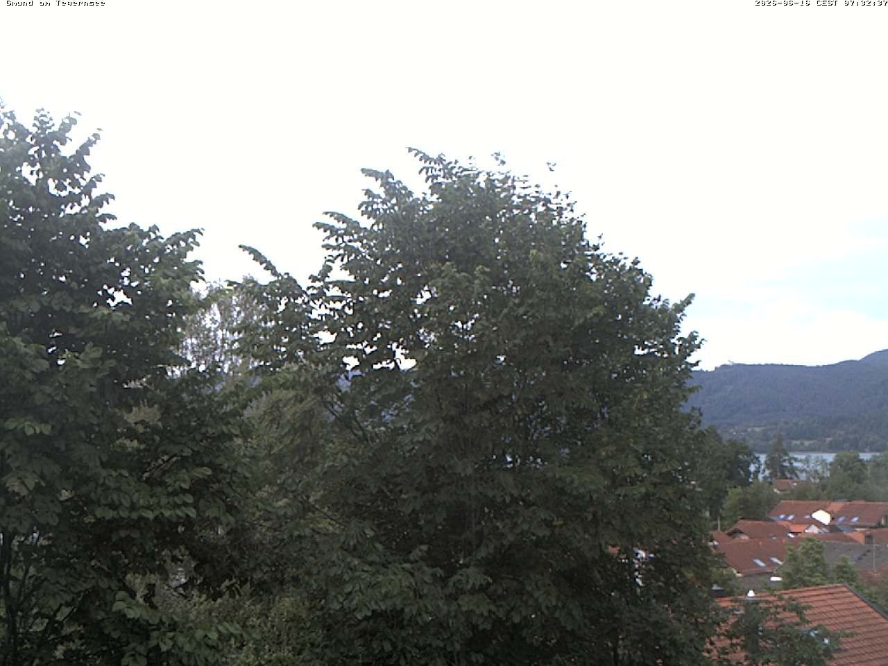 Archiv Foto Webcam Gmund am Tegernsee - Blick nach Süden