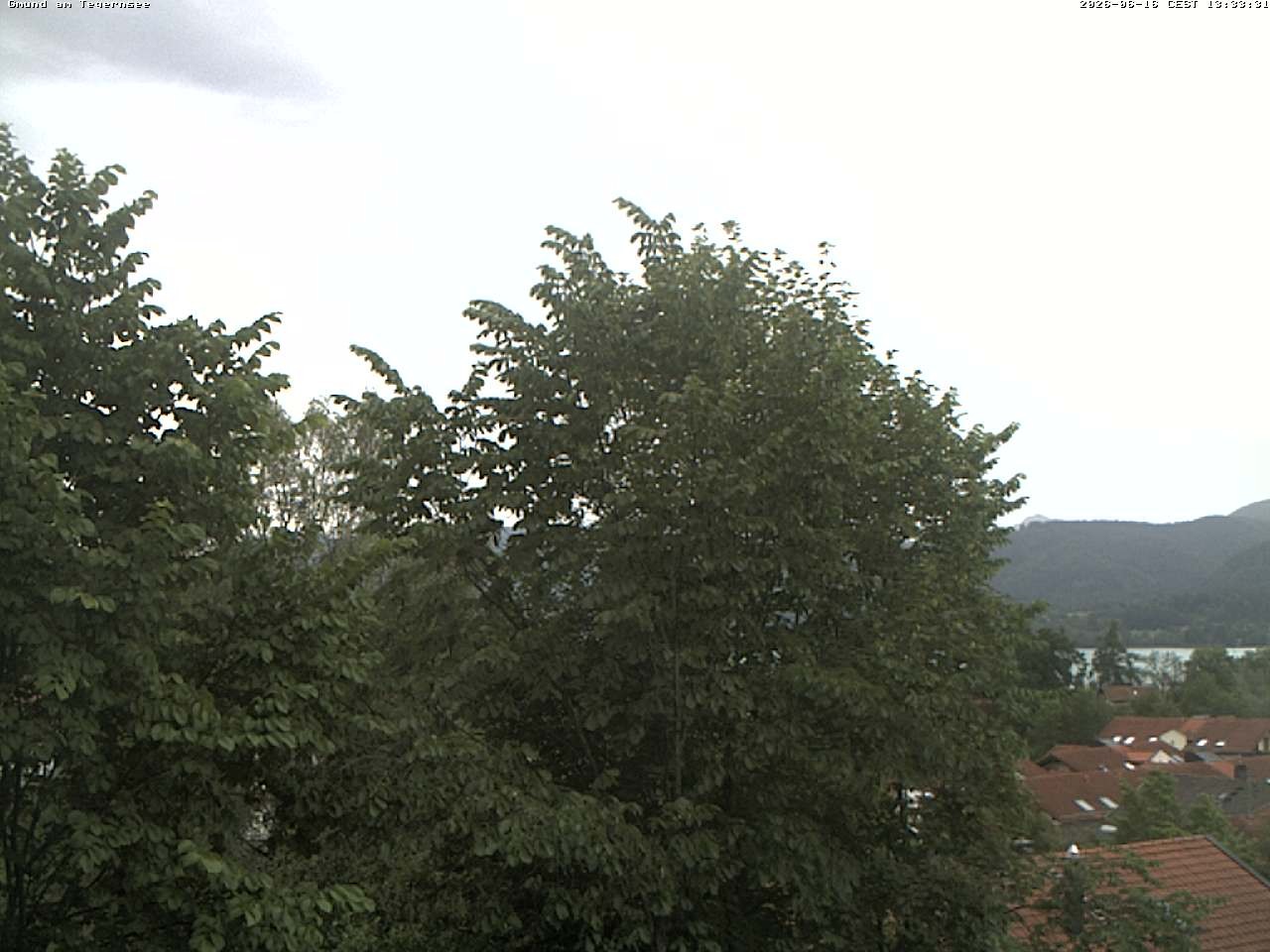 Archiv Foto Webcam Gmund am Tegernsee - Blick nach Süden