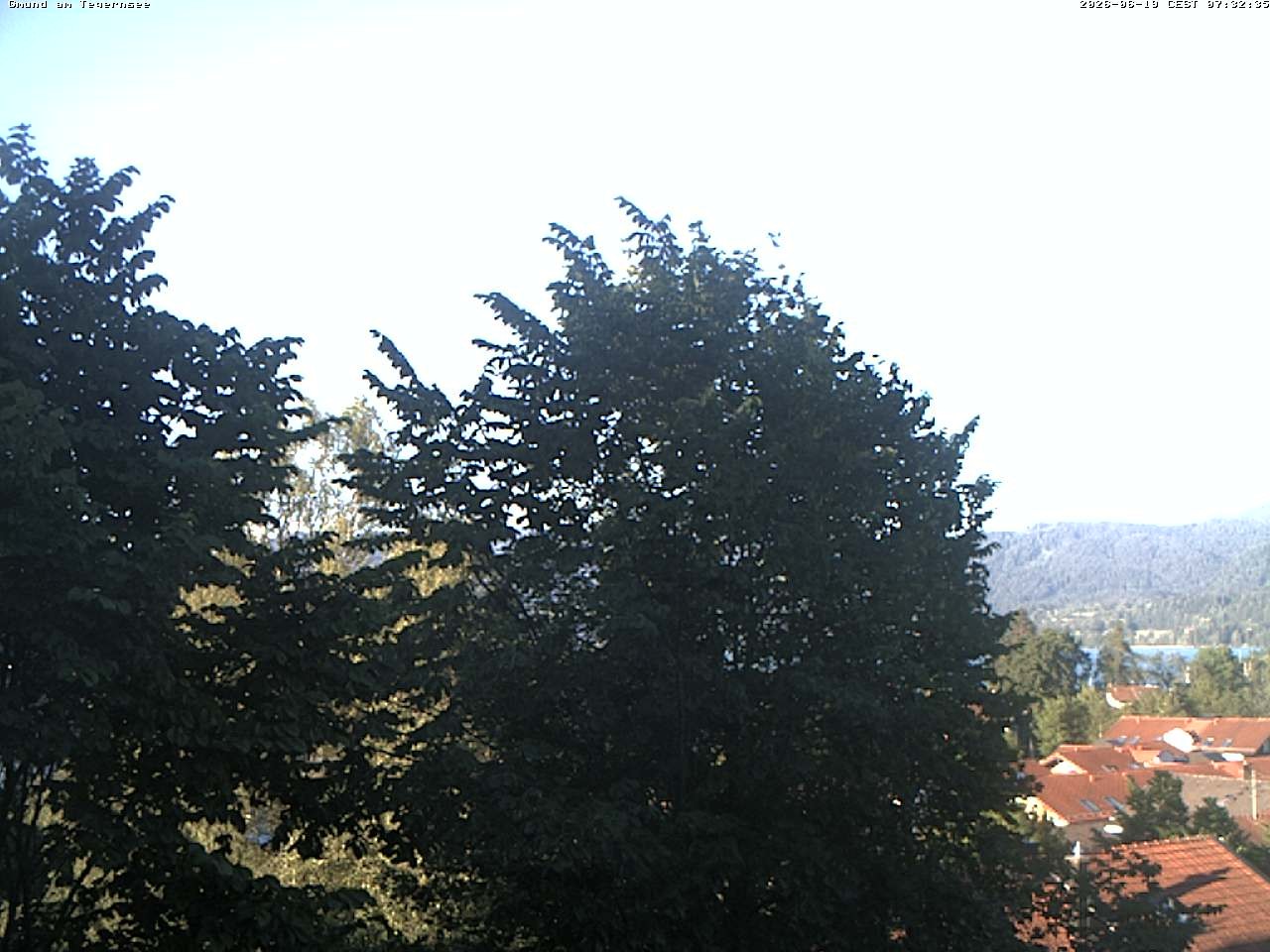 Archiv Foto Webcam Gmund am Tegernsee - Blick nach Süden