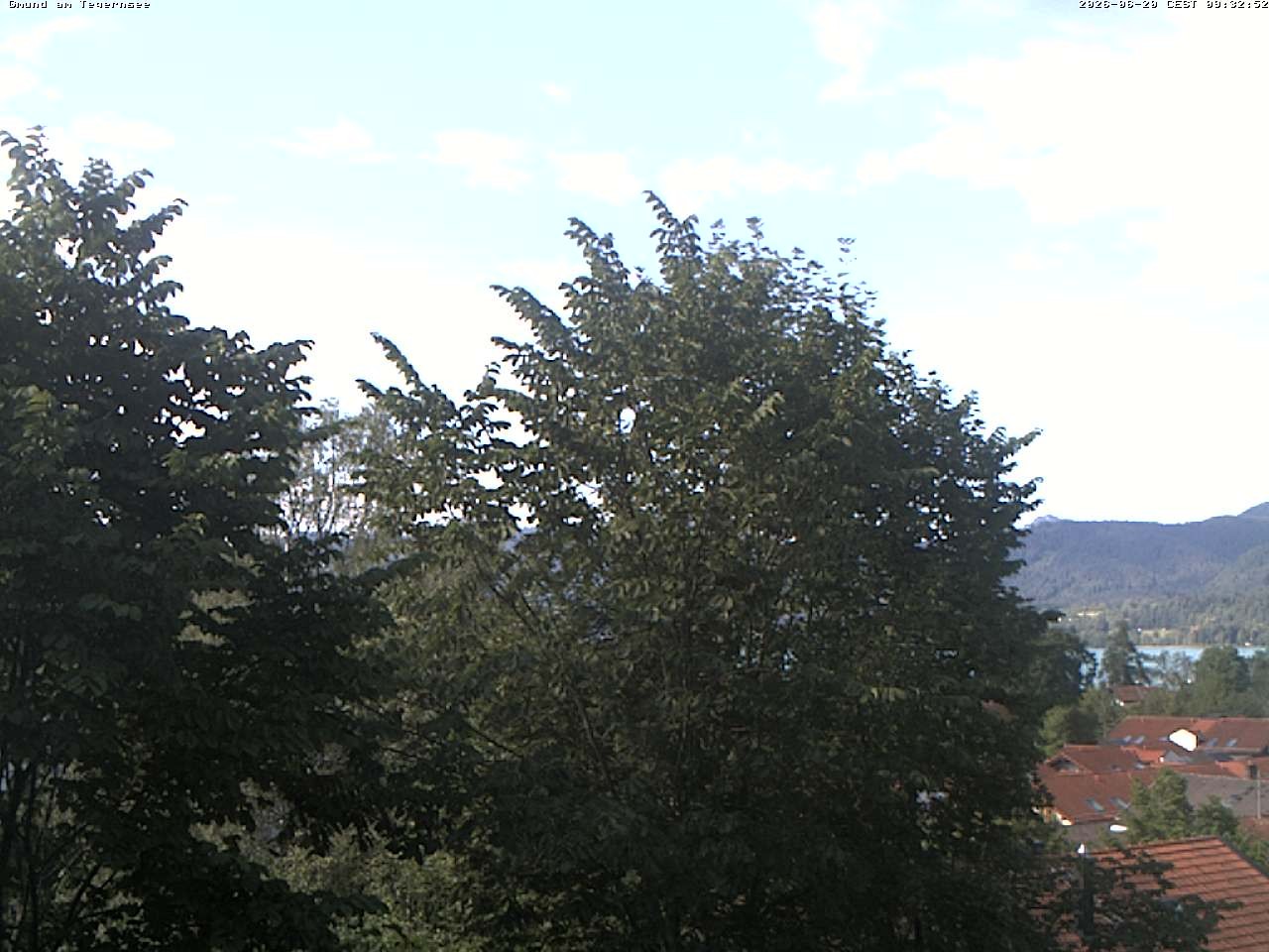 Archiv Foto Webcam Gmund am Tegernsee - Blick nach Süden